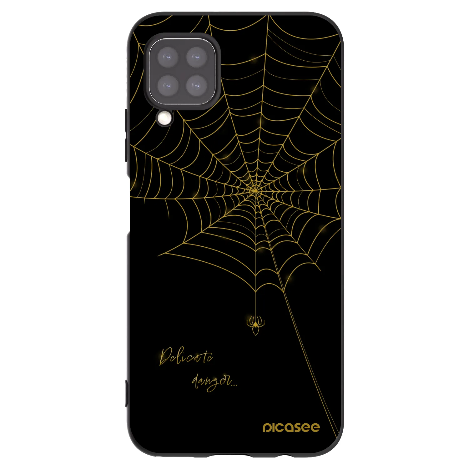 Picasee silikónový čierny obal pre Huawei P40 Lite - Delicate danger