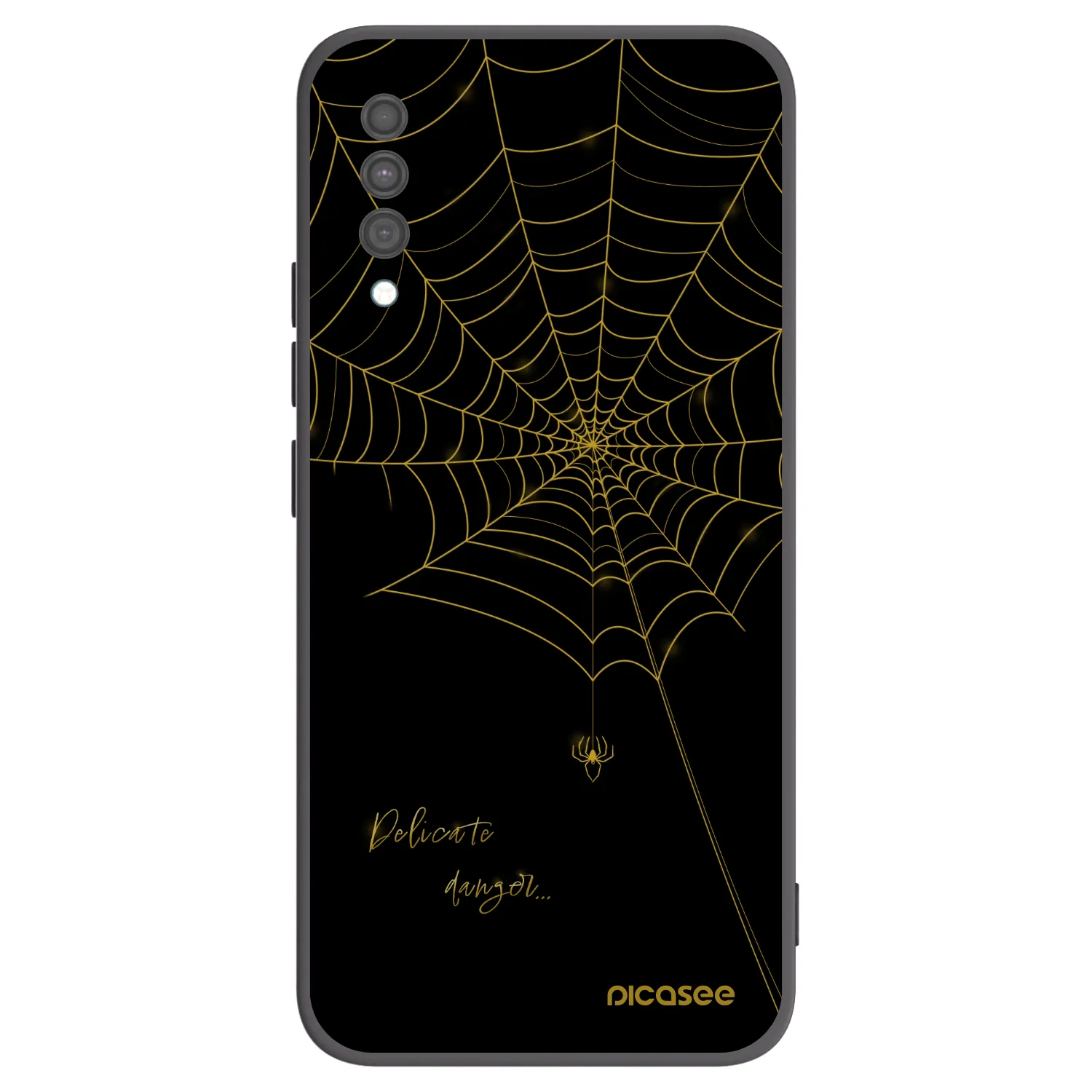 Picasee silikónový čierny obal pre Samsung Galaxy A30s A307F - Delicate danger