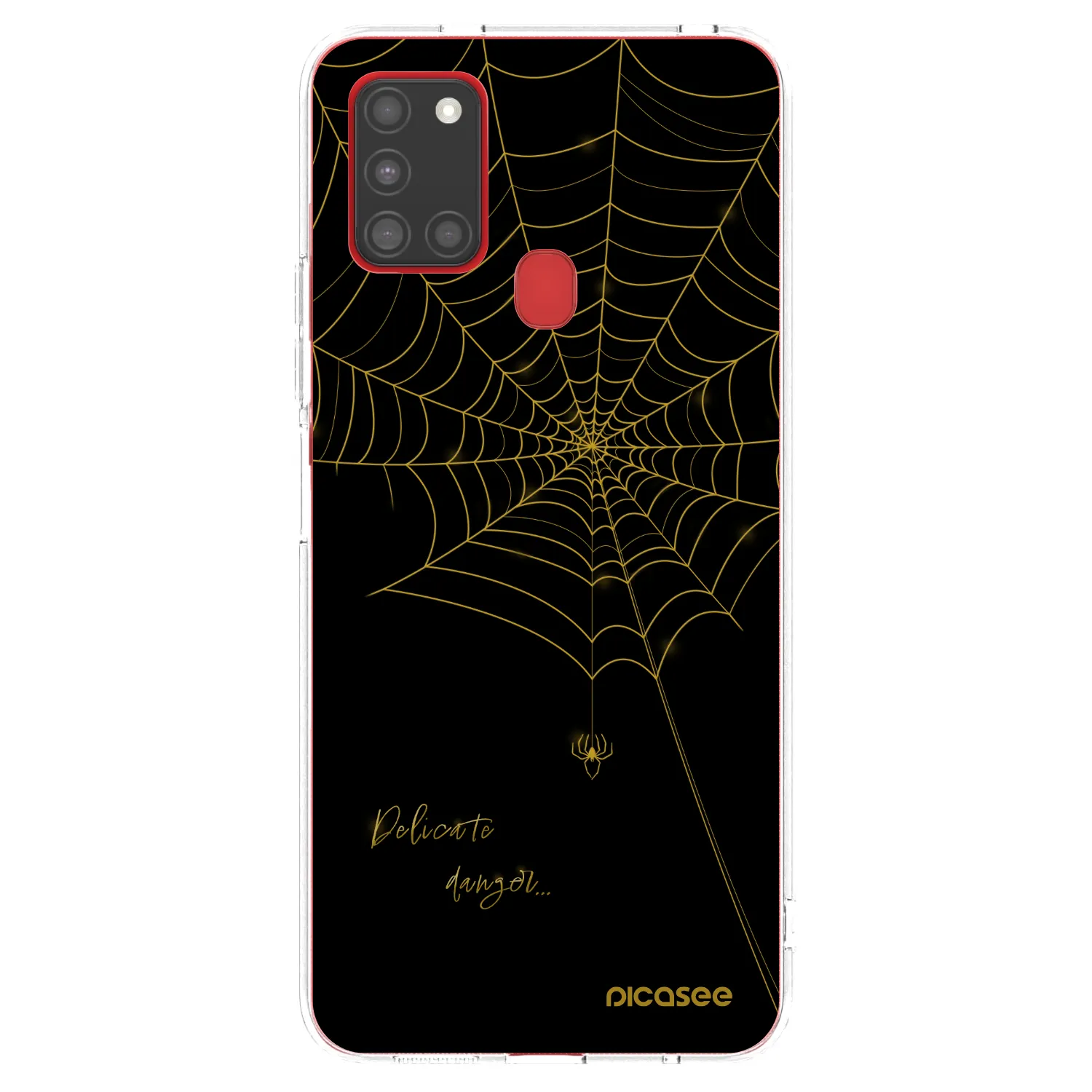 Picasee silikónový prehľadný obal pre Samsung Galaxy A21s - Delicate danger
