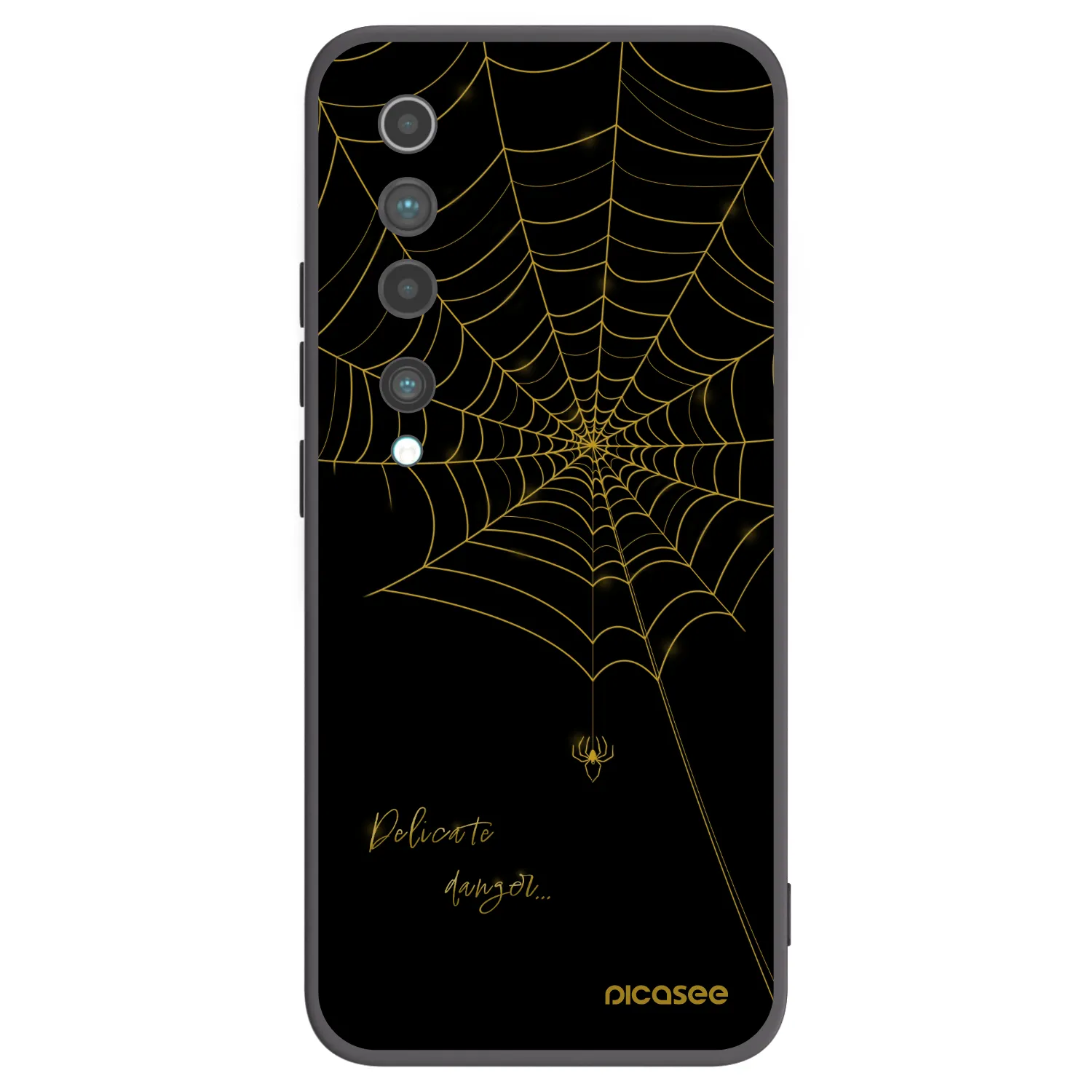 Picasee silikónový čierny obal pre Xiaomi Mi 10 - Delicate danger