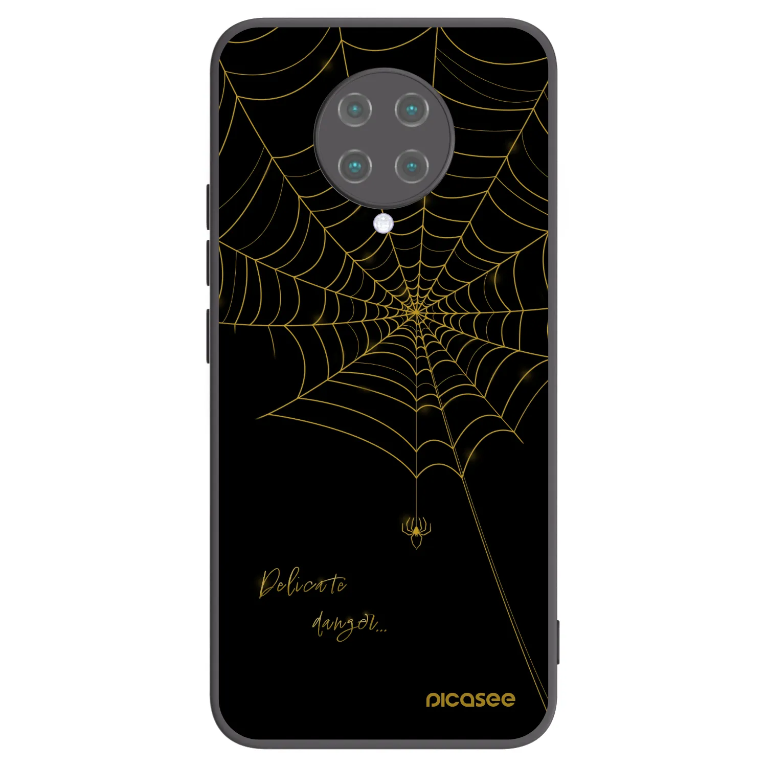 Picasee silikónový čierny obal pre Xiaomi Poco F2 Pro - Delicate danger