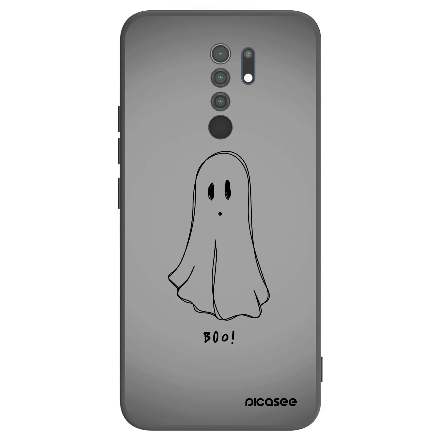 Picasee silikónový čierny obal pre Xiaomi Redmi 9 - Ghost