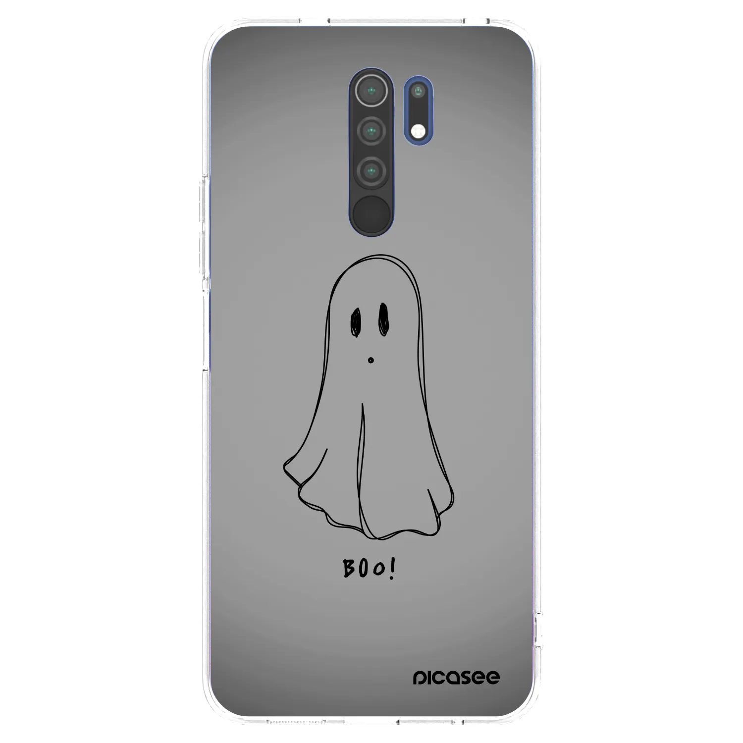 Picasee silikónový prehľadný obal pre Xiaomi Redmi 9 - Ghost