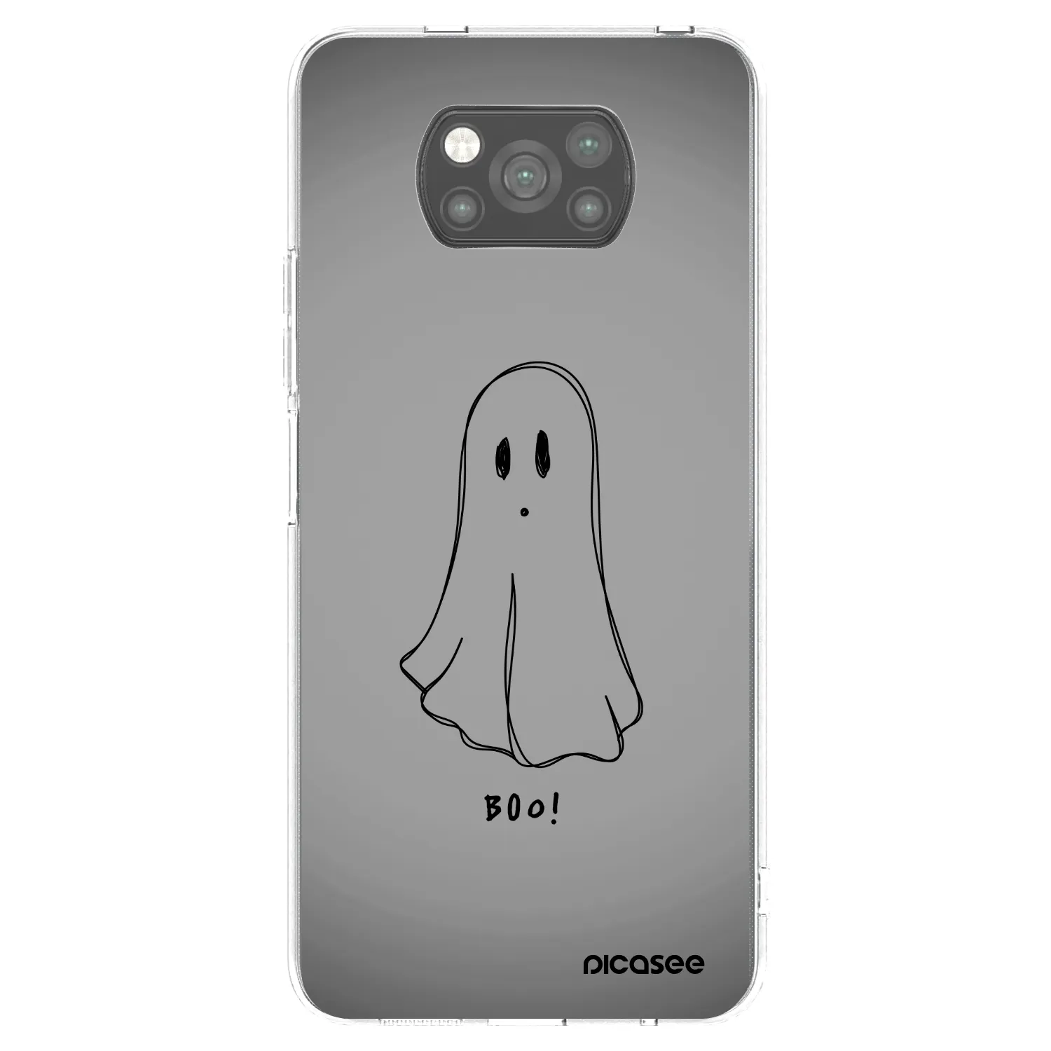 Picasee silikónový čierny obal pre Xiaomi Poco X3 - Ghost