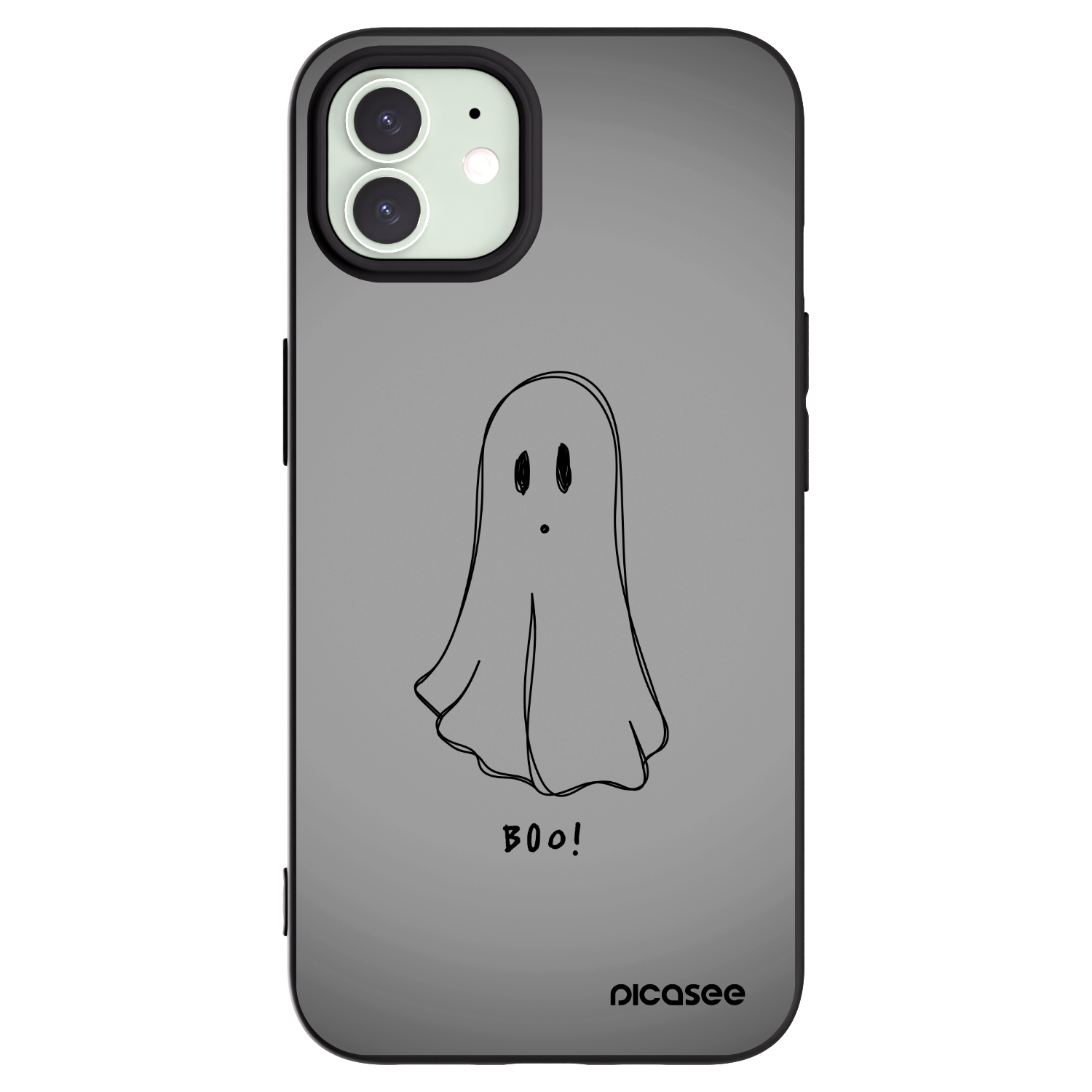 Picasee silikónový čierny obal pre Apple iPhone 12 Pro - Ghost