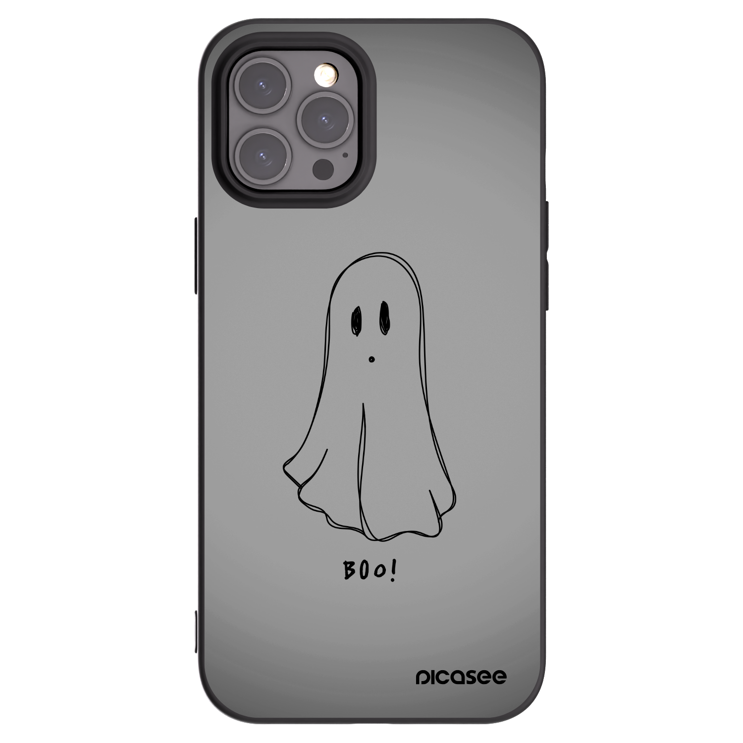 Picasee silikónový čierny obal pre Apple iPhone 12 Pro Max - Ghost