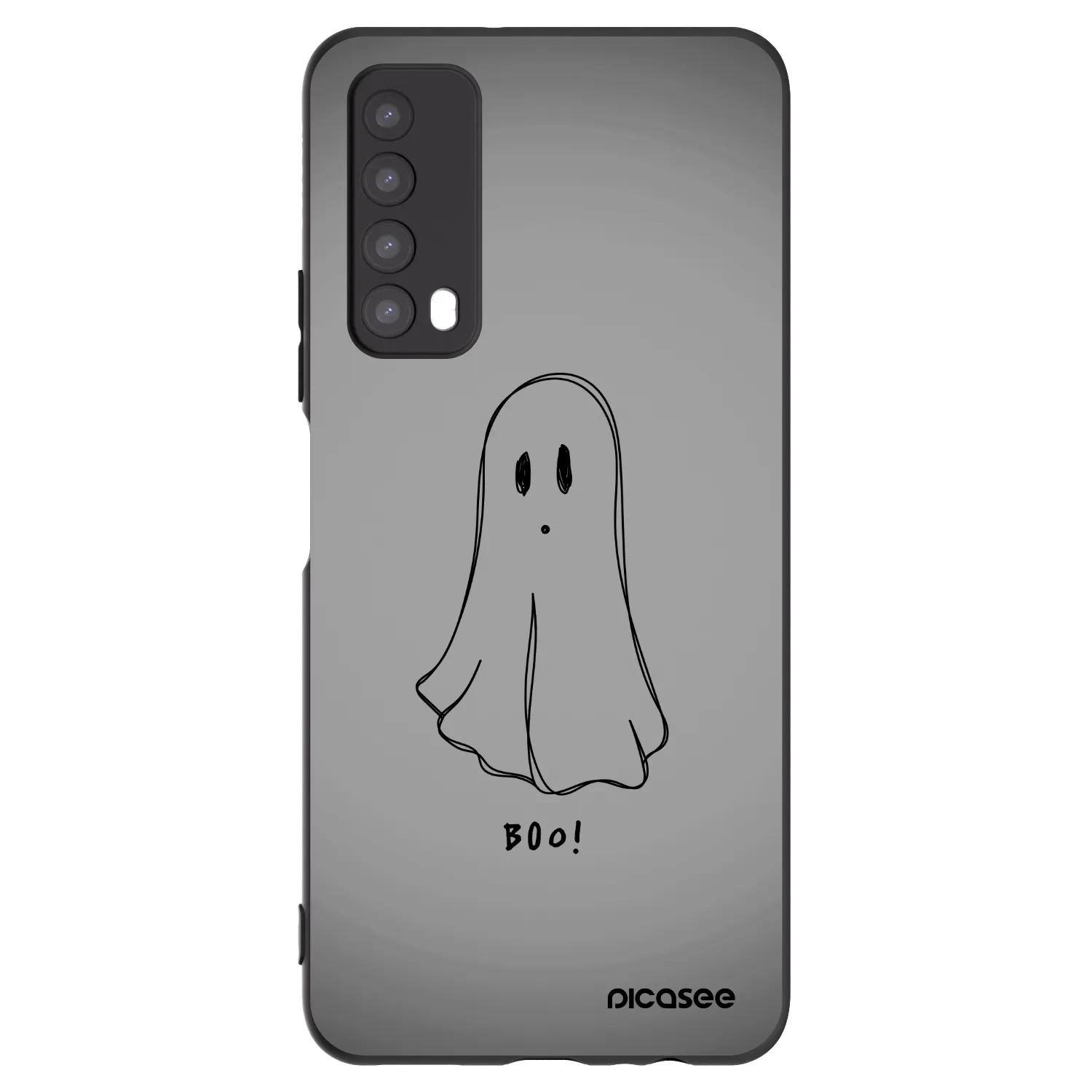 Picasee silikónový čierny obal pre Huawei P Smart 2021 - Ghost