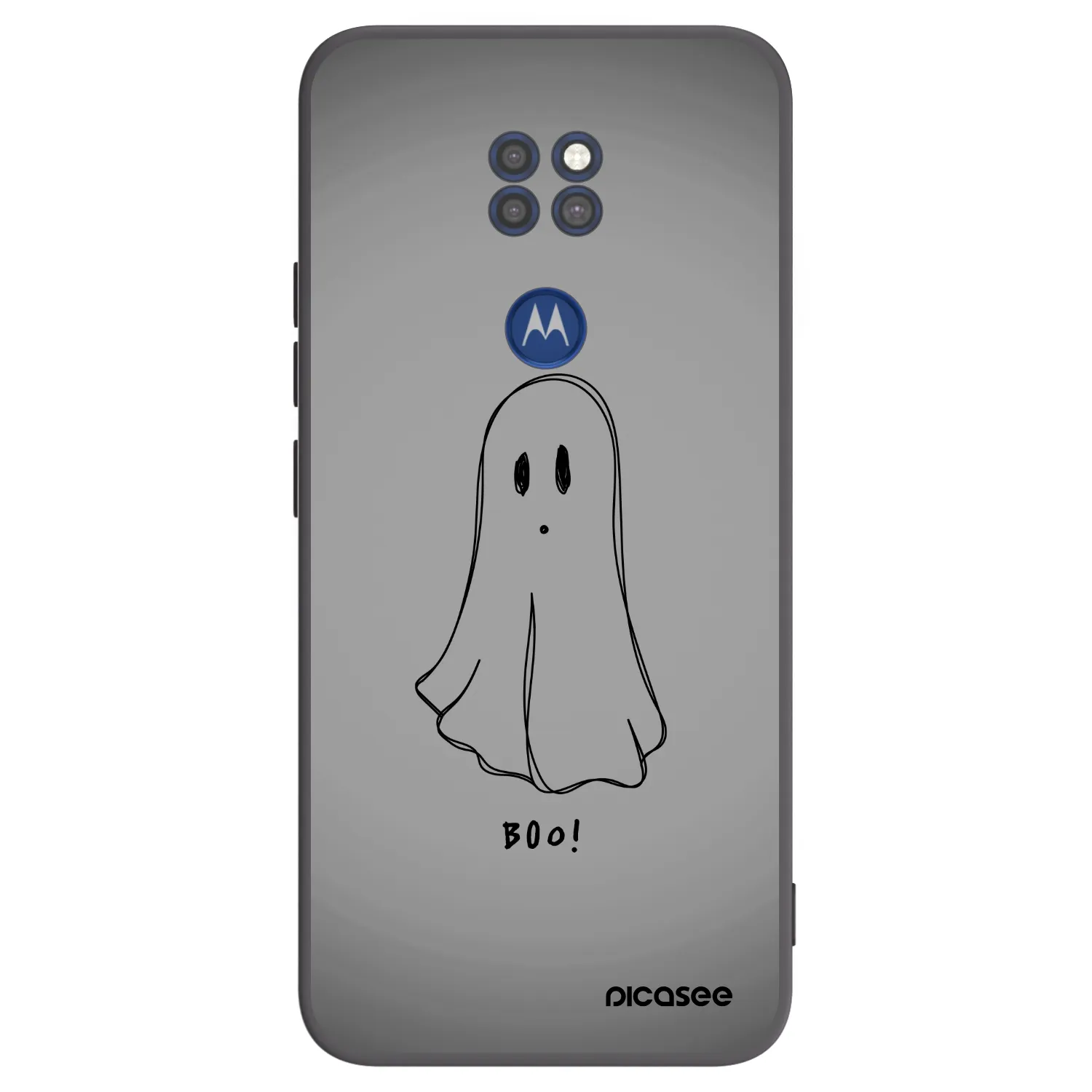 Picasee silikónový čierny obal pre Motorola Moto G9 Play - Ghost