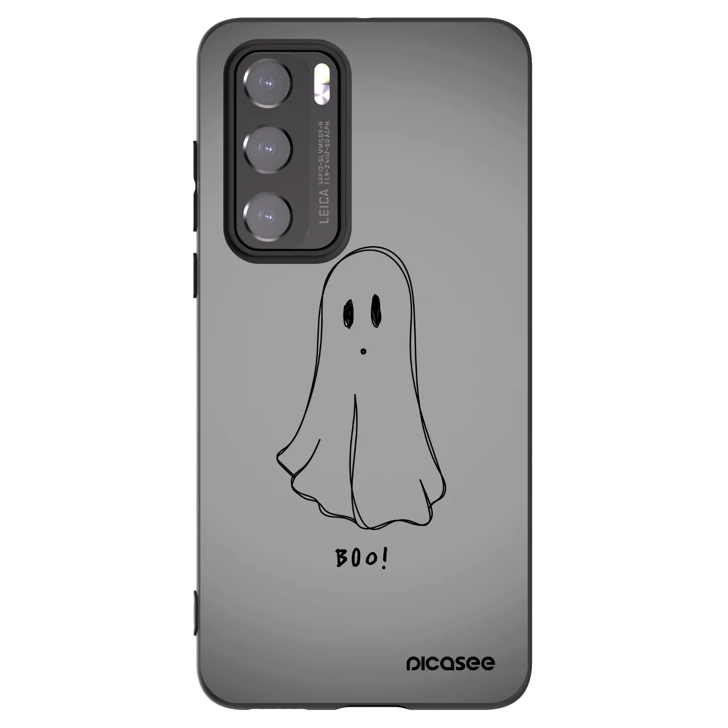 Picasee silikónový čierny obal pre Huawei P40 - Ghost
