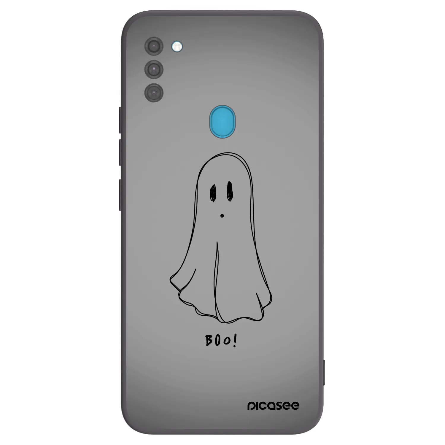 Picasee silikónový čierny obal pre Samsung Galaxy M11 - Ghost