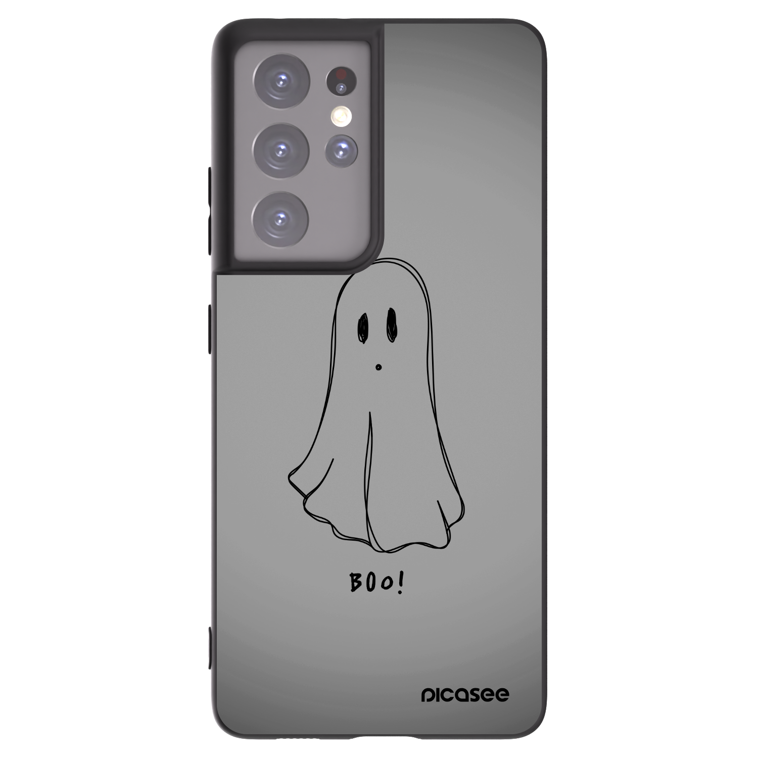 Picasee silikónový čierny obal pre Samsung Galaxy S21 Ultra 5G G998B - Ghost