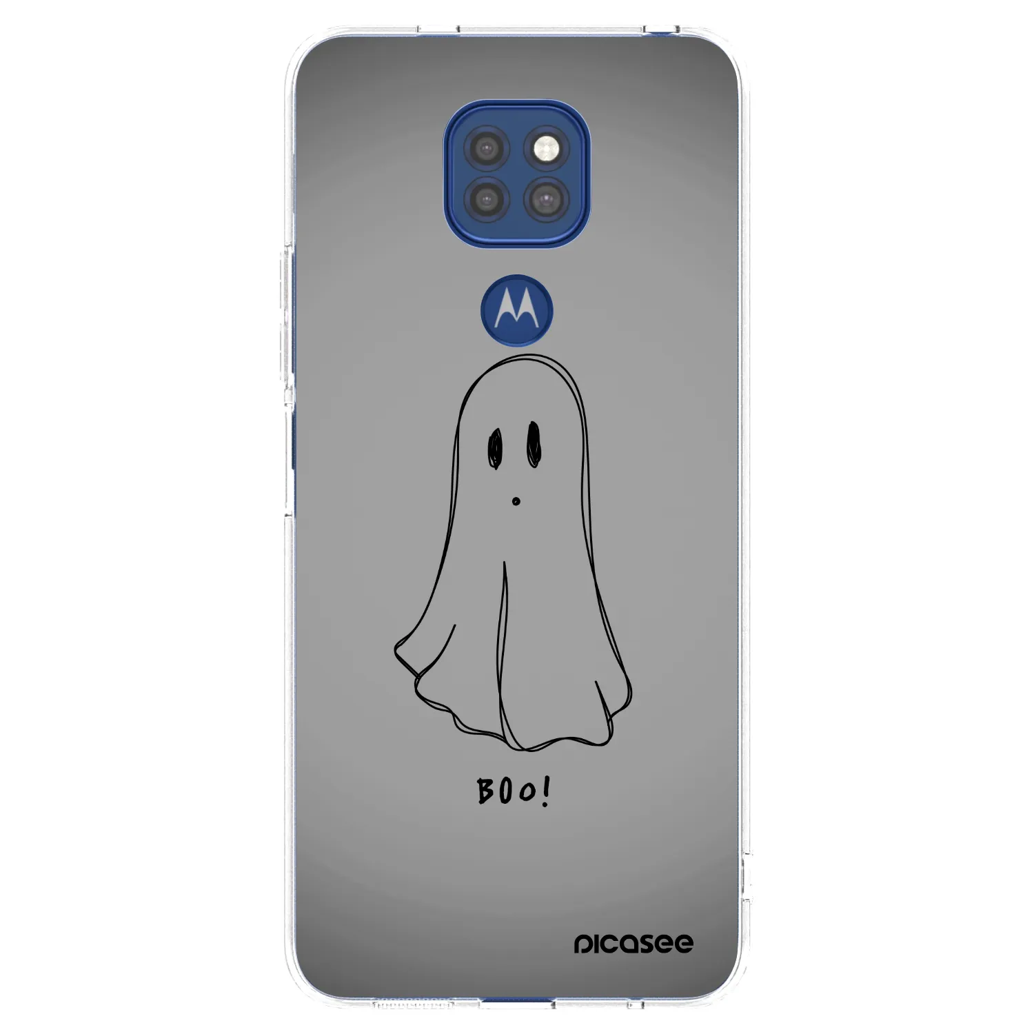 Picasee silikónový prehľadný obal pre Motorola Moto G9 Play - Ghost