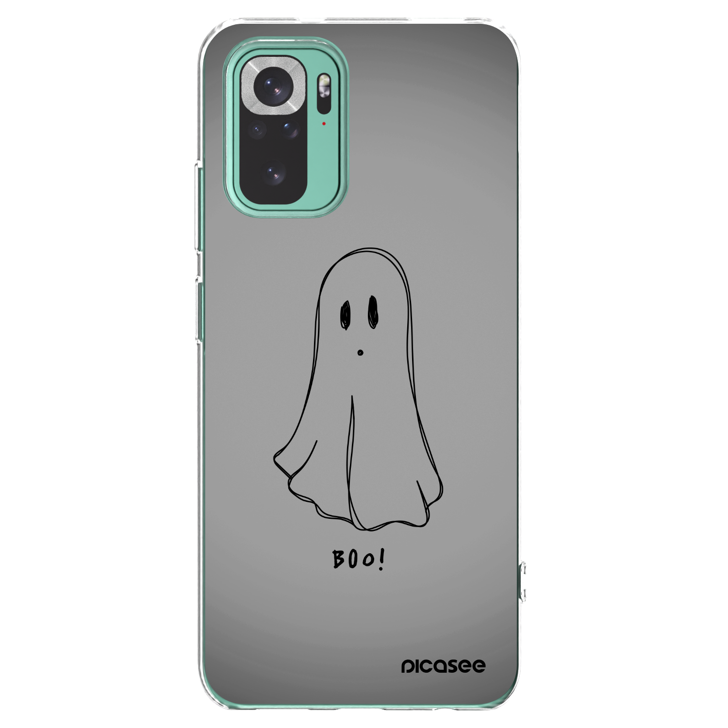 Picasee silikónový prehľadný obal pre Xiaomi Redmi Note 10 Pro - Ghost