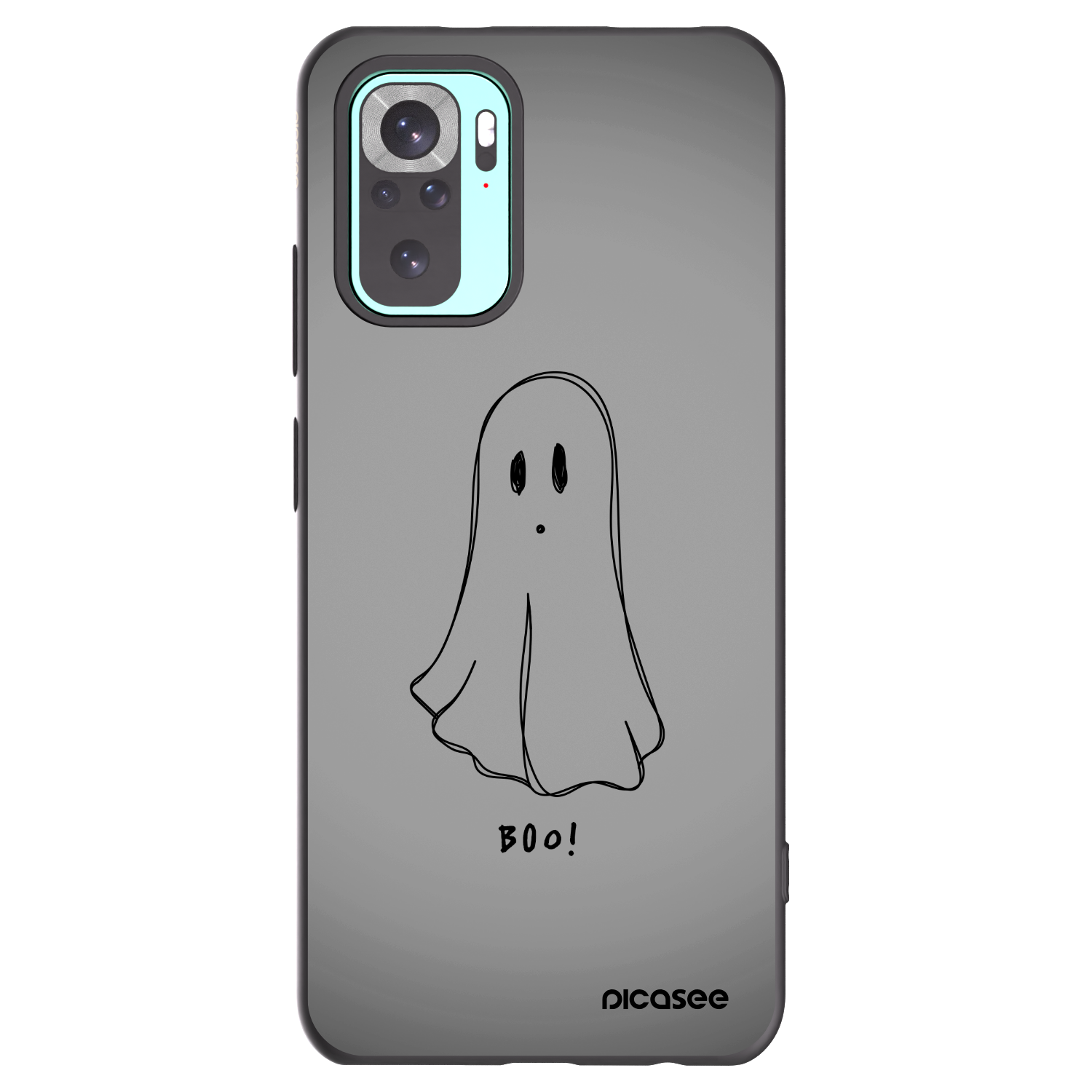 Picasee silikónový čierny obal pre Xiaomi Redmi Note 10 Pro - Ghost