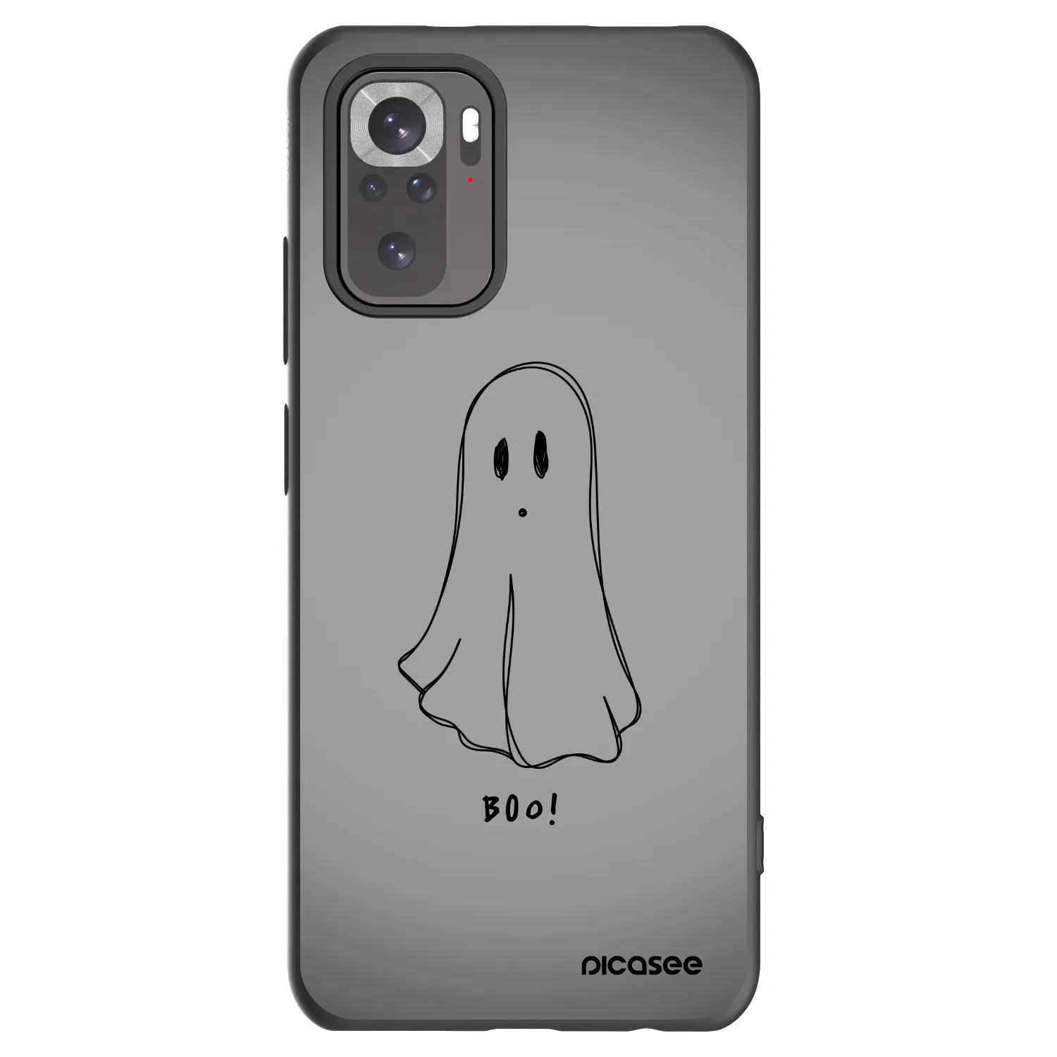 Picasee silikónový čierny obal pre Xiaomi Redmi Note 10S - Ghost