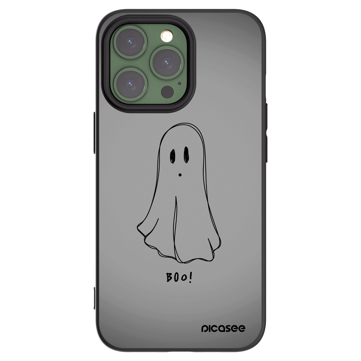 Picasee silikónový čierny obal pre Apple iPhone 13 Pro - Ghost