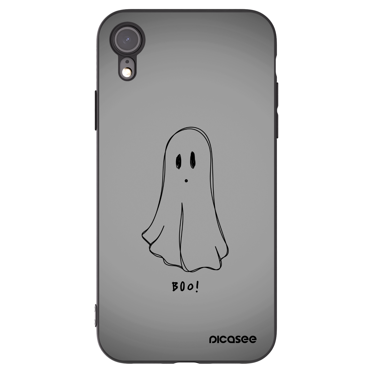 Picasee silikónový čierny obal pre Apple iPhone XR - Ghost