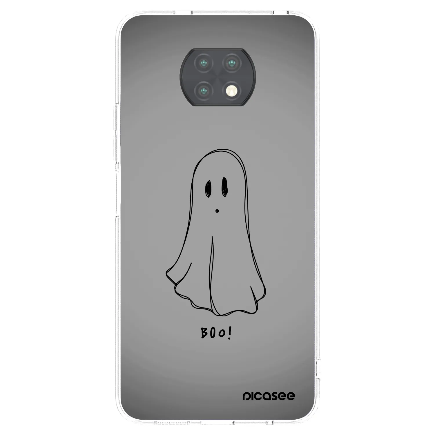 Picasee silikónový prehľadný obal pre Xiaomi Redmi Note 9T - Ghost