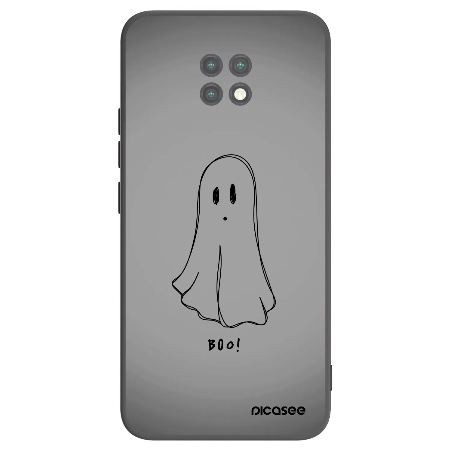 Picasee silikónový čierny obal pre Xiaomi Redmi Note 9T - Ghost