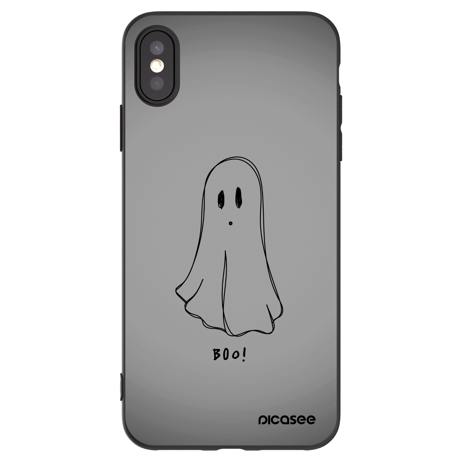 Picasee silikónový čierny obal pre Apple iPhone XS Max - Ghost