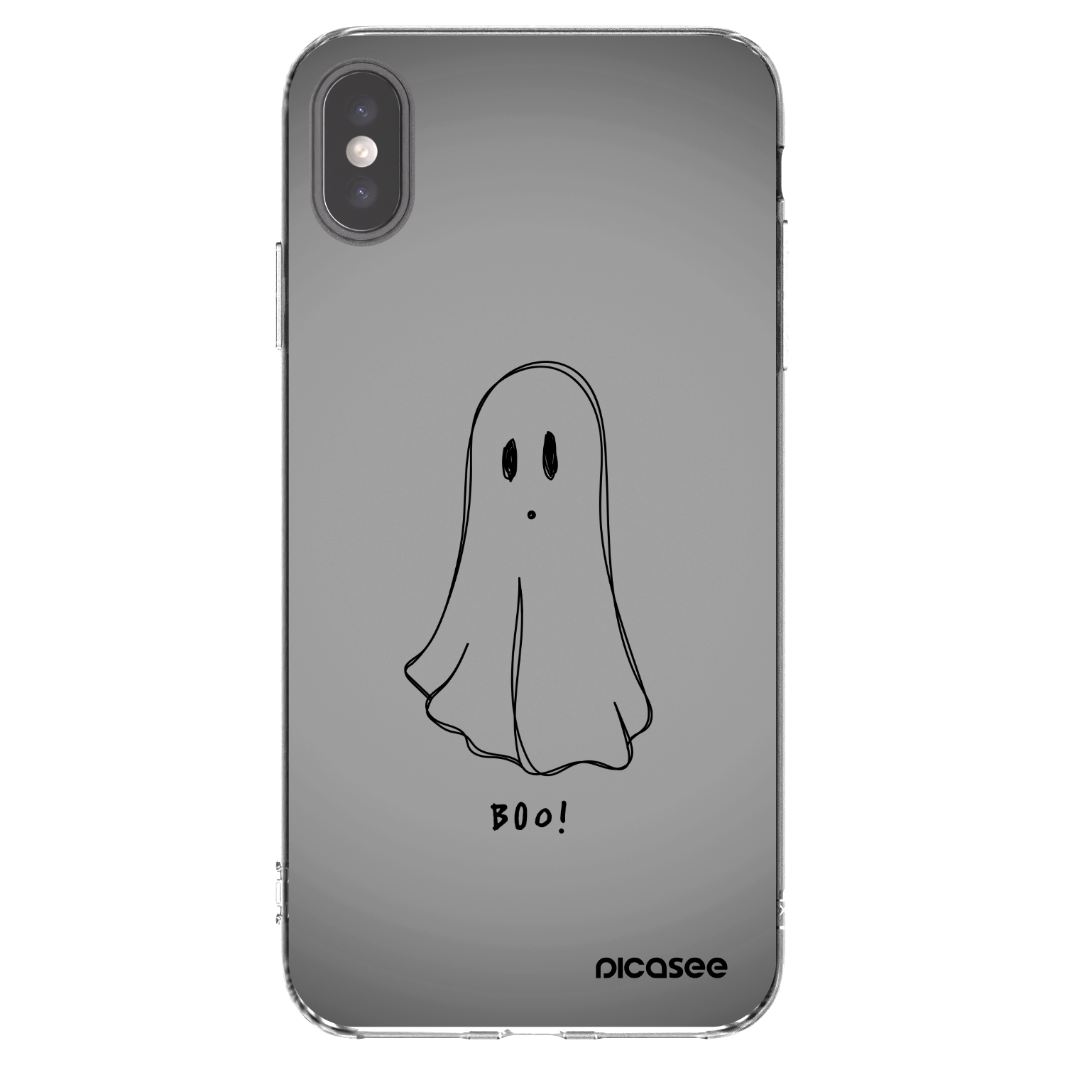 Picasee silikónový prehľadný obal pre Apple iPhone XS Max - Ghost