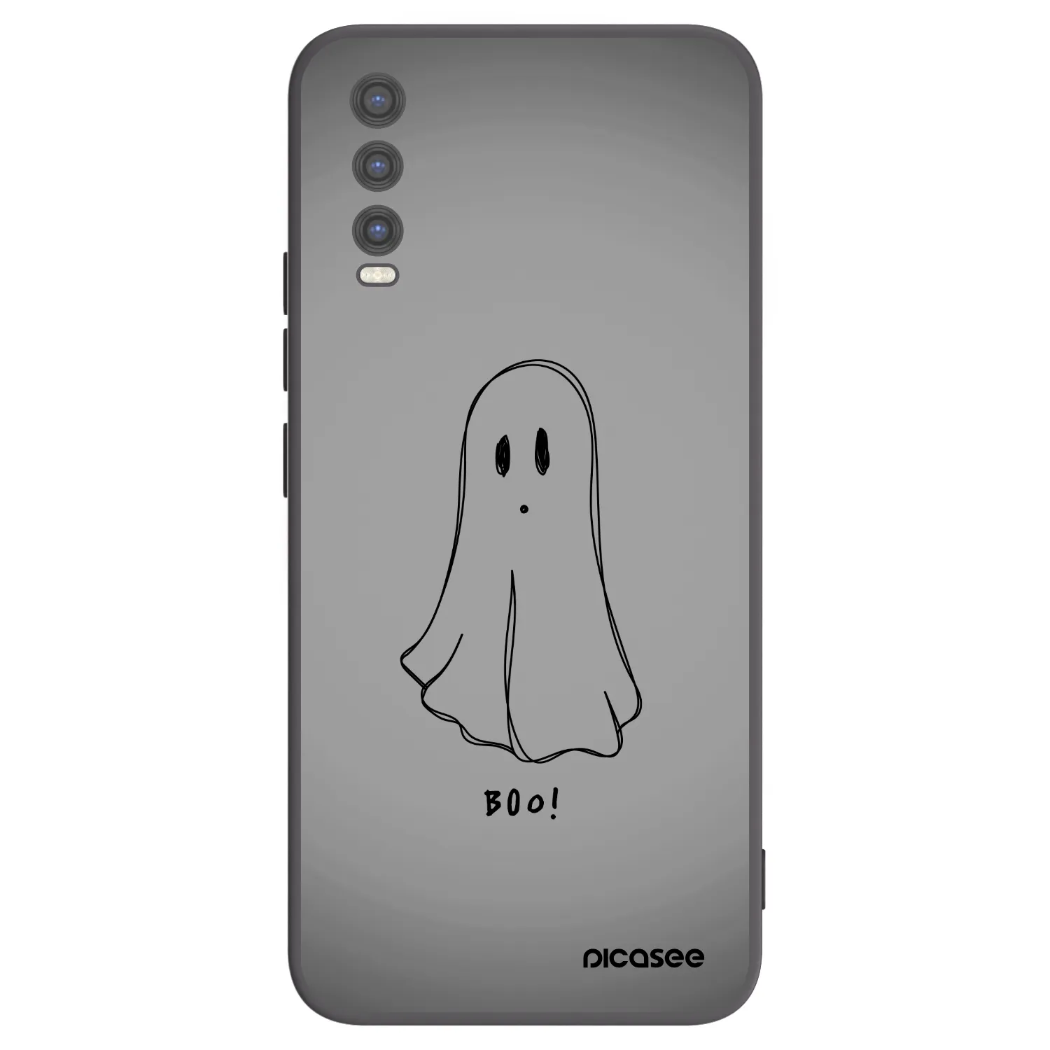 Picasee silikónový čierny obal pre Vivo Y20s - Ghost