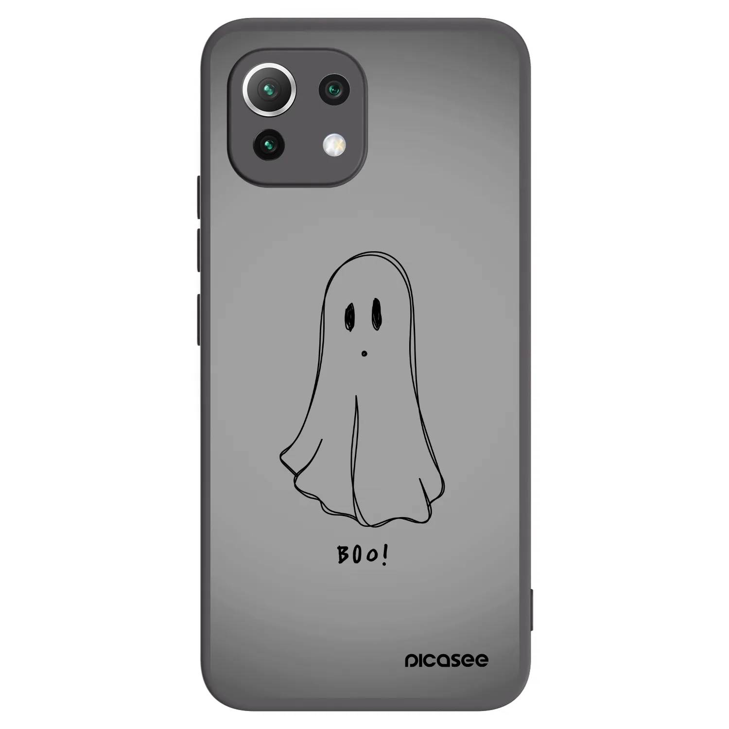 Picasee silikónový čierny obal pre Xiaomi 11 Lite 5G NE - Ghost