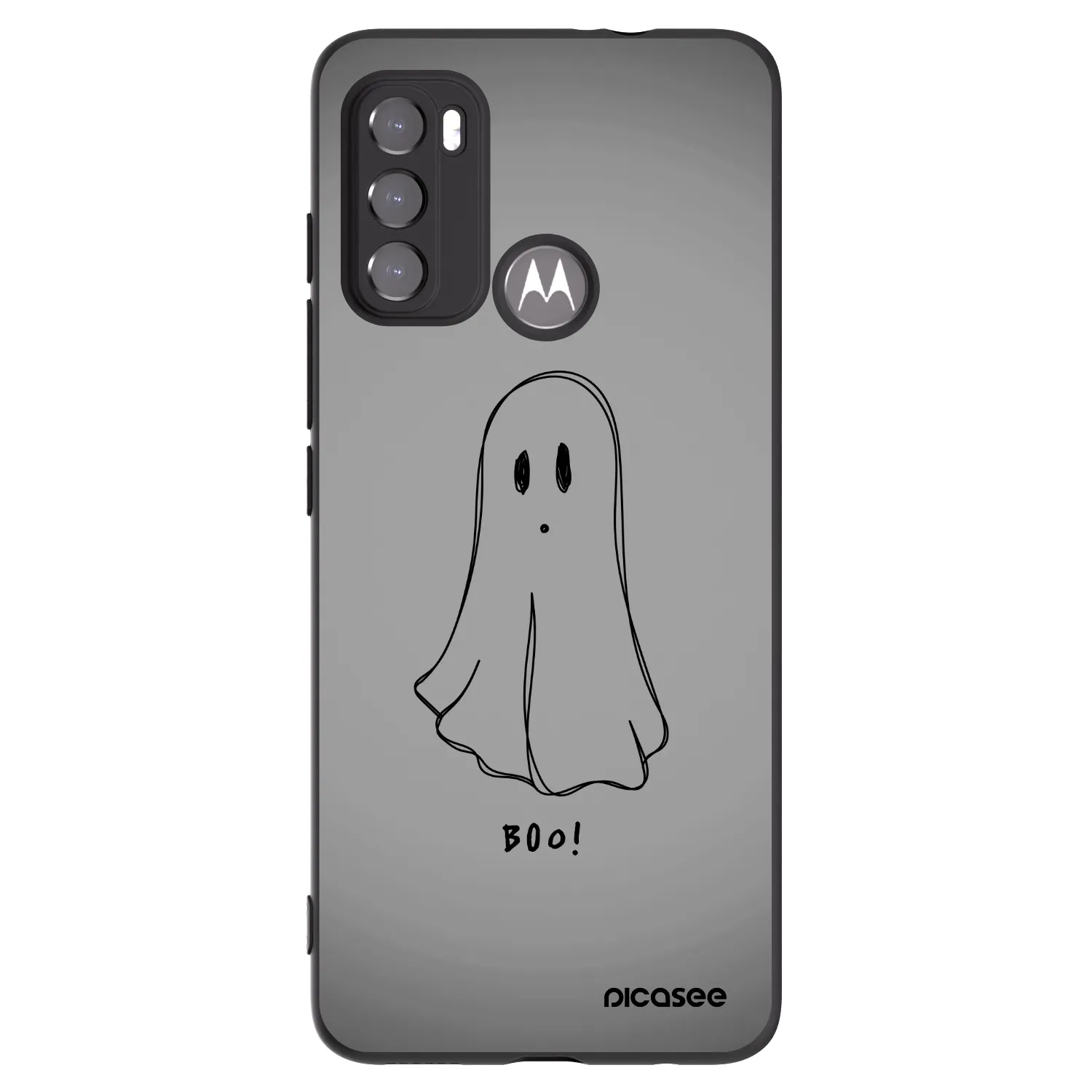 Picasee silikónový čierny obal pre Motorola Moto G60 - Ghost