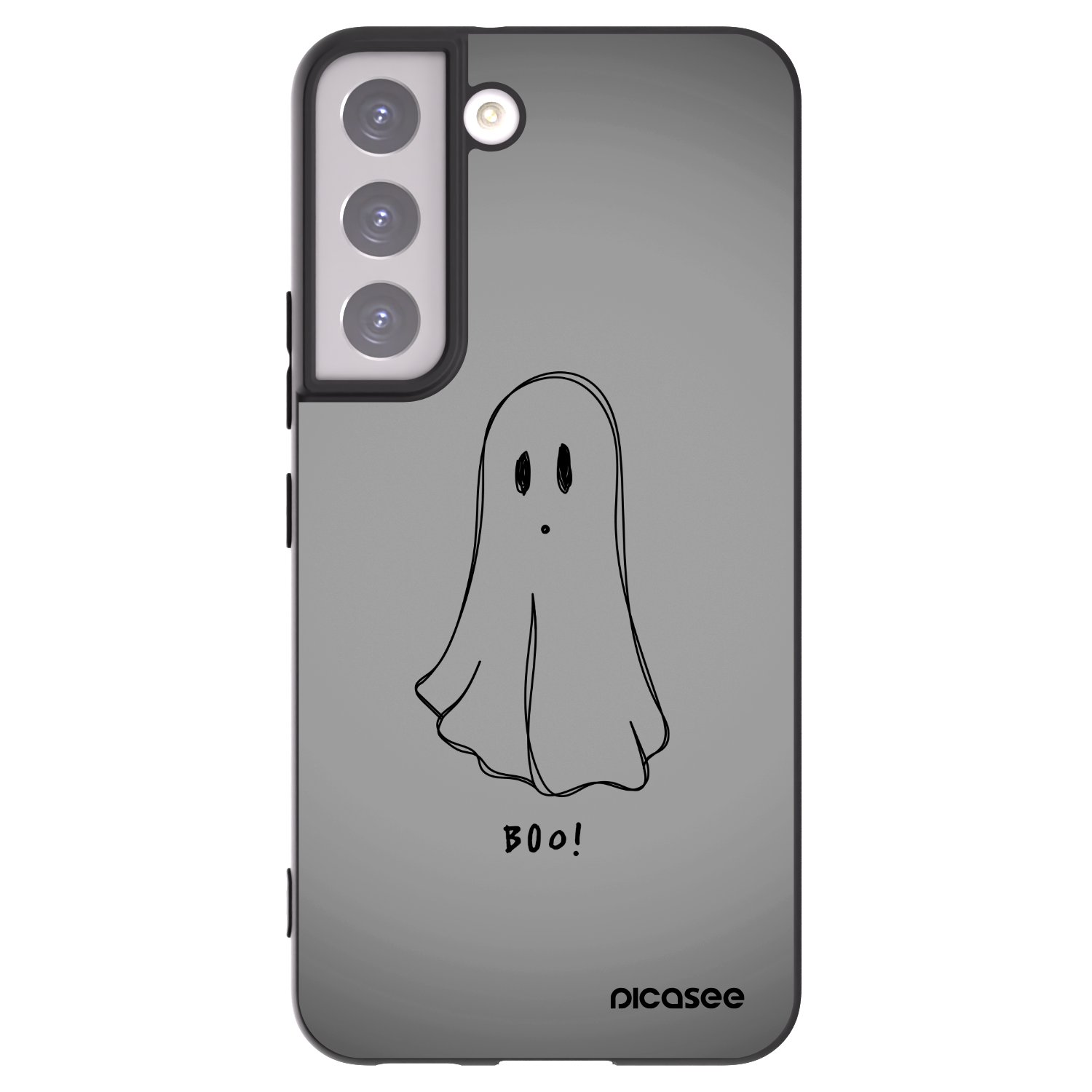 Picasee silikónový čierny obal pre Samsung Galaxy S22 5G - Ghost