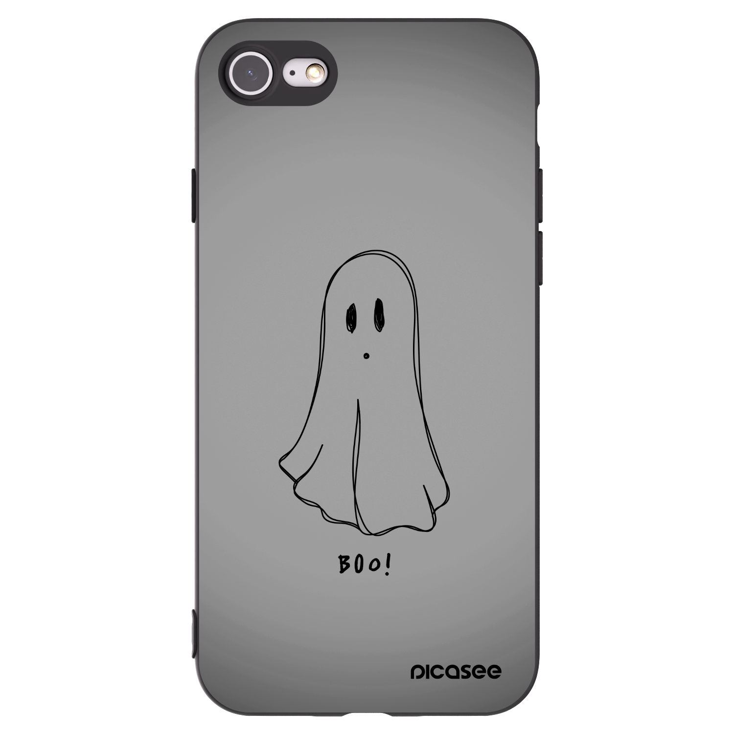 Picasee silikónový čierny obal pre Apple iPhone SE 2022 - Ghost