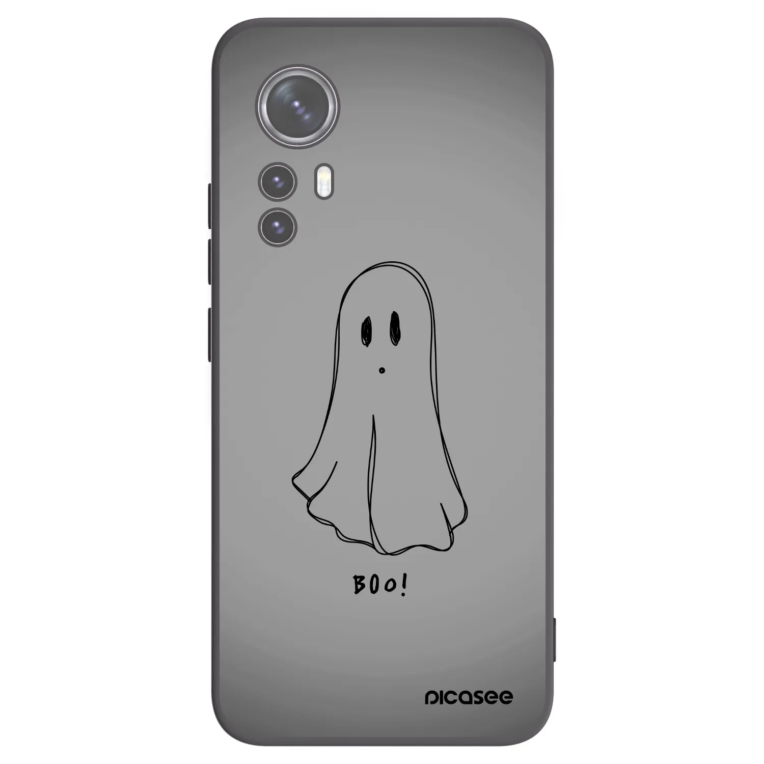 Picasee silikónový čierny obal pre Xiaomi 12 - Ghost