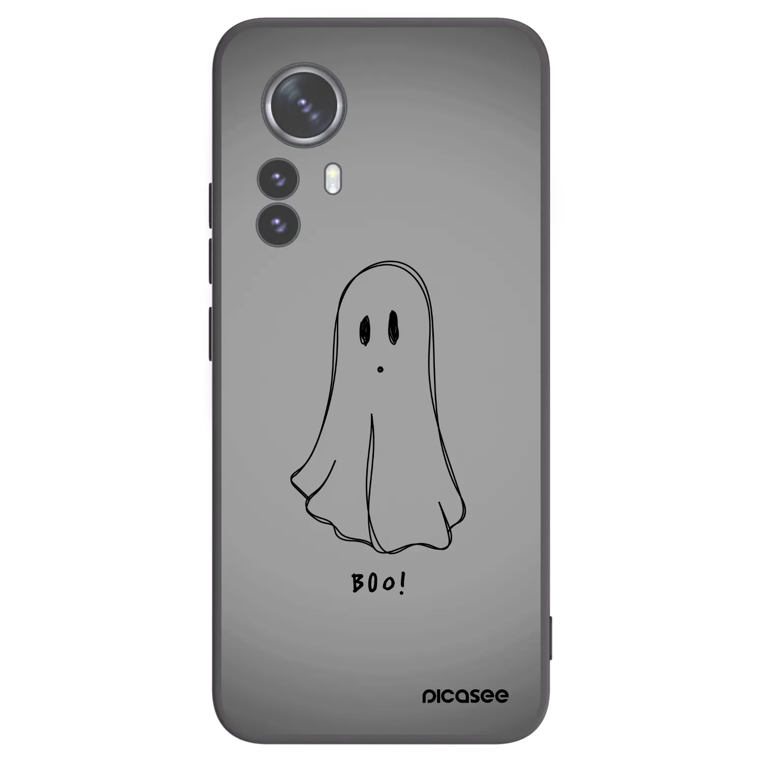 Picasee silikónový čierny obal pre Xiaomi 12 Pro - Ghost