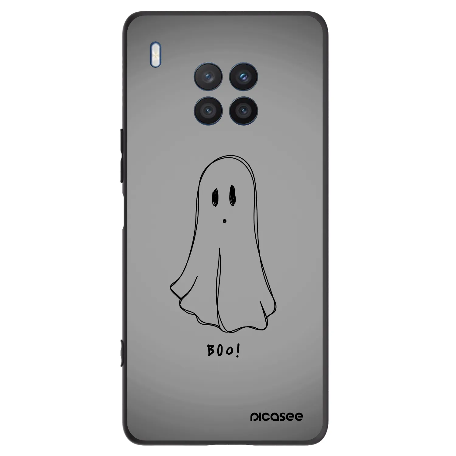 Picasee silikónový čierny obal pre Honor 50 Lite - Ghost