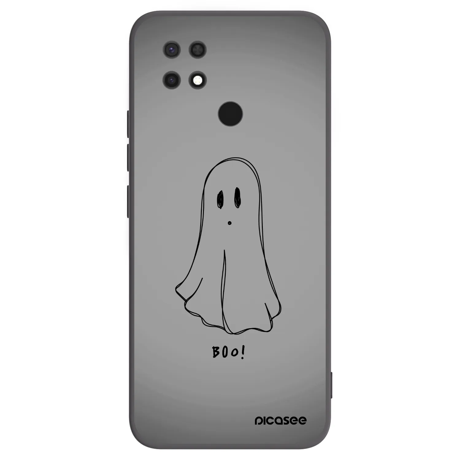 Picasee silikónový čierny obal pre Xiaomi Redmi 10C - Ghost