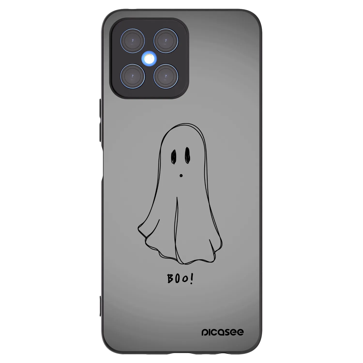 Picasee silikónový čierny obal pre Honor X8 4G - Ghost