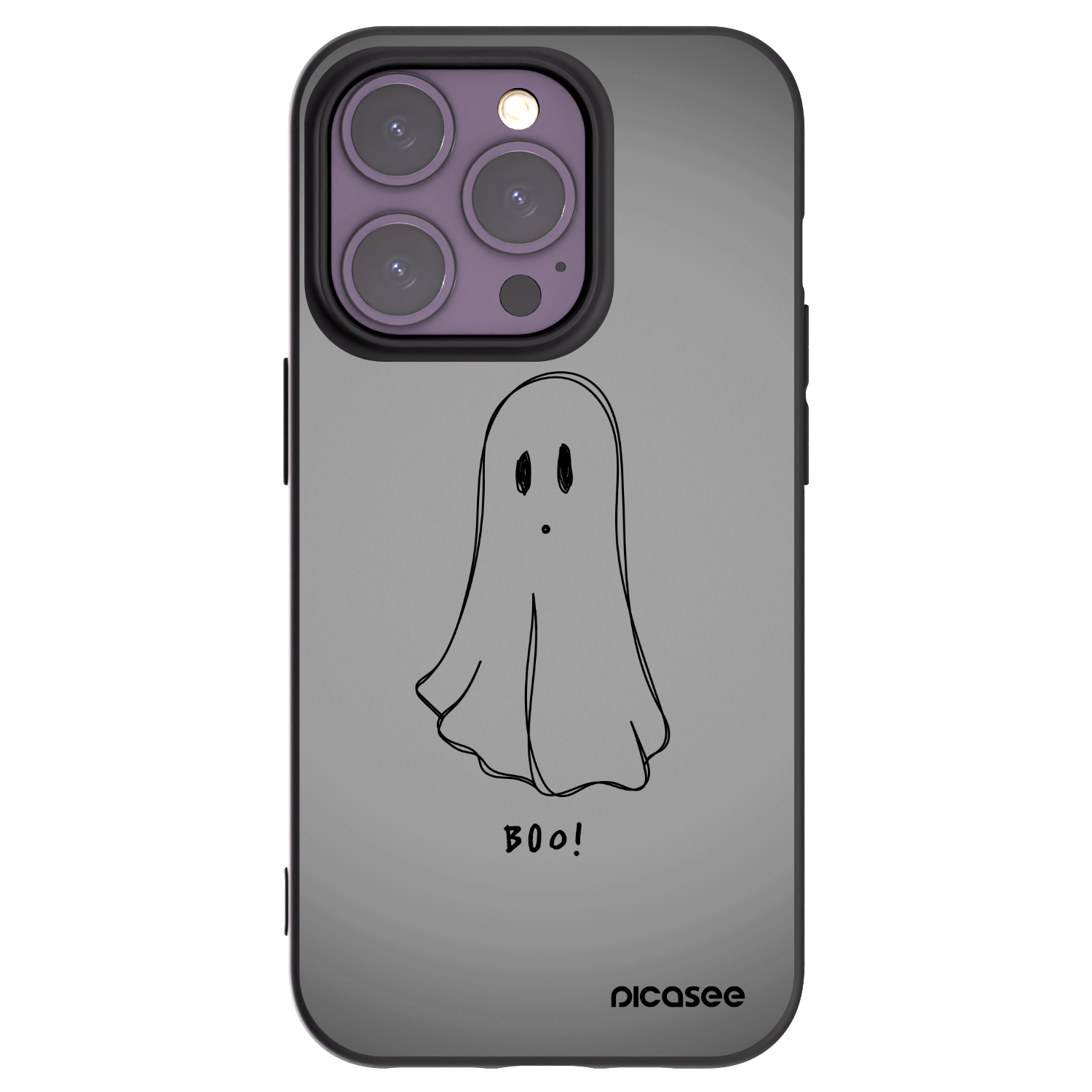 Picasee silikónový čierny obal pre Apple iPhone 14 Pro - Ghost
