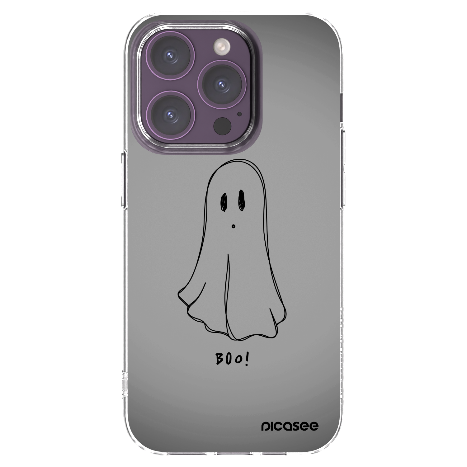 Picasee silikónový prehľadný obal pre Apple iPhone 14 Pro - Ghost
