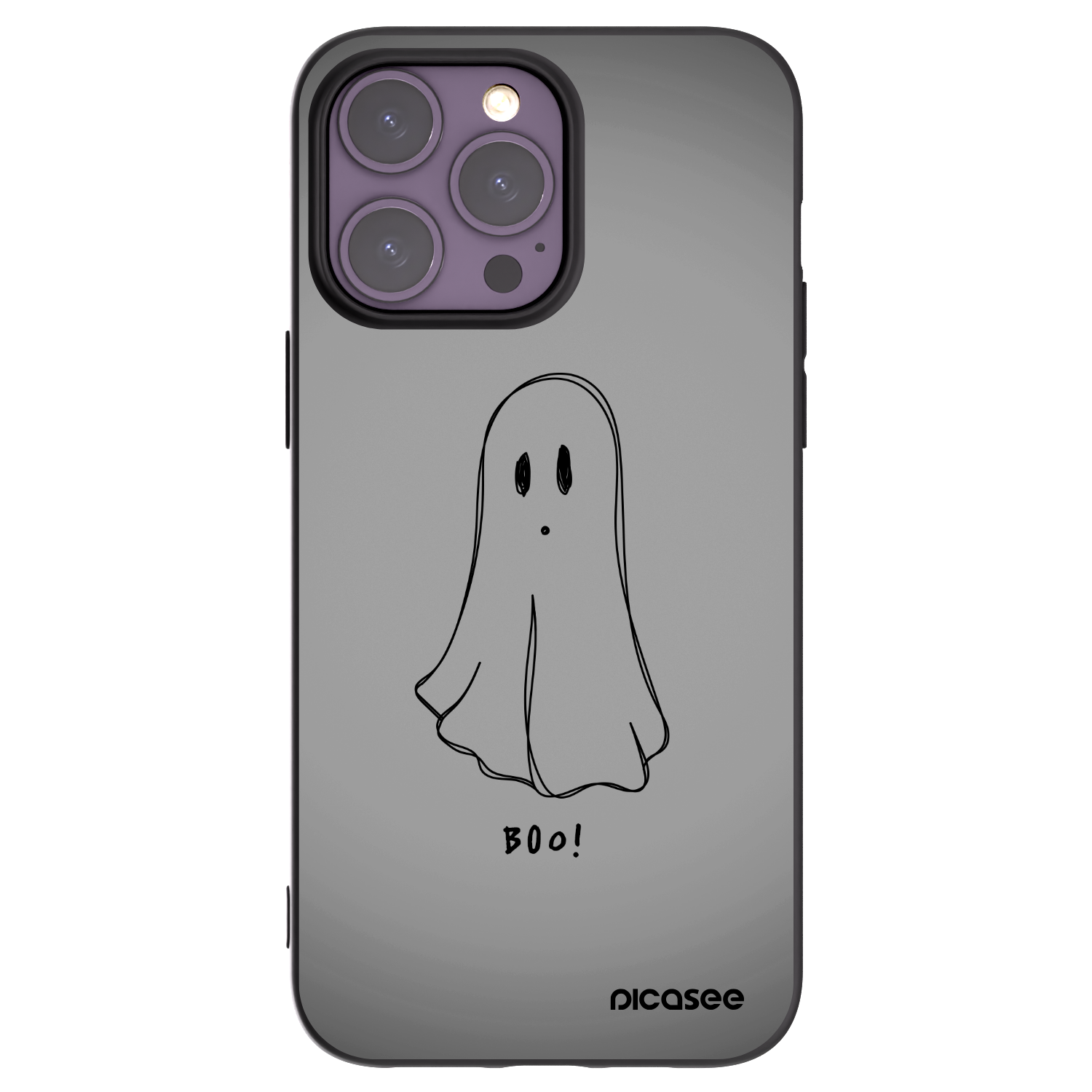 Picasee silikónový čierny obal pre Apple iPhone 14 Pro Max - Ghost
