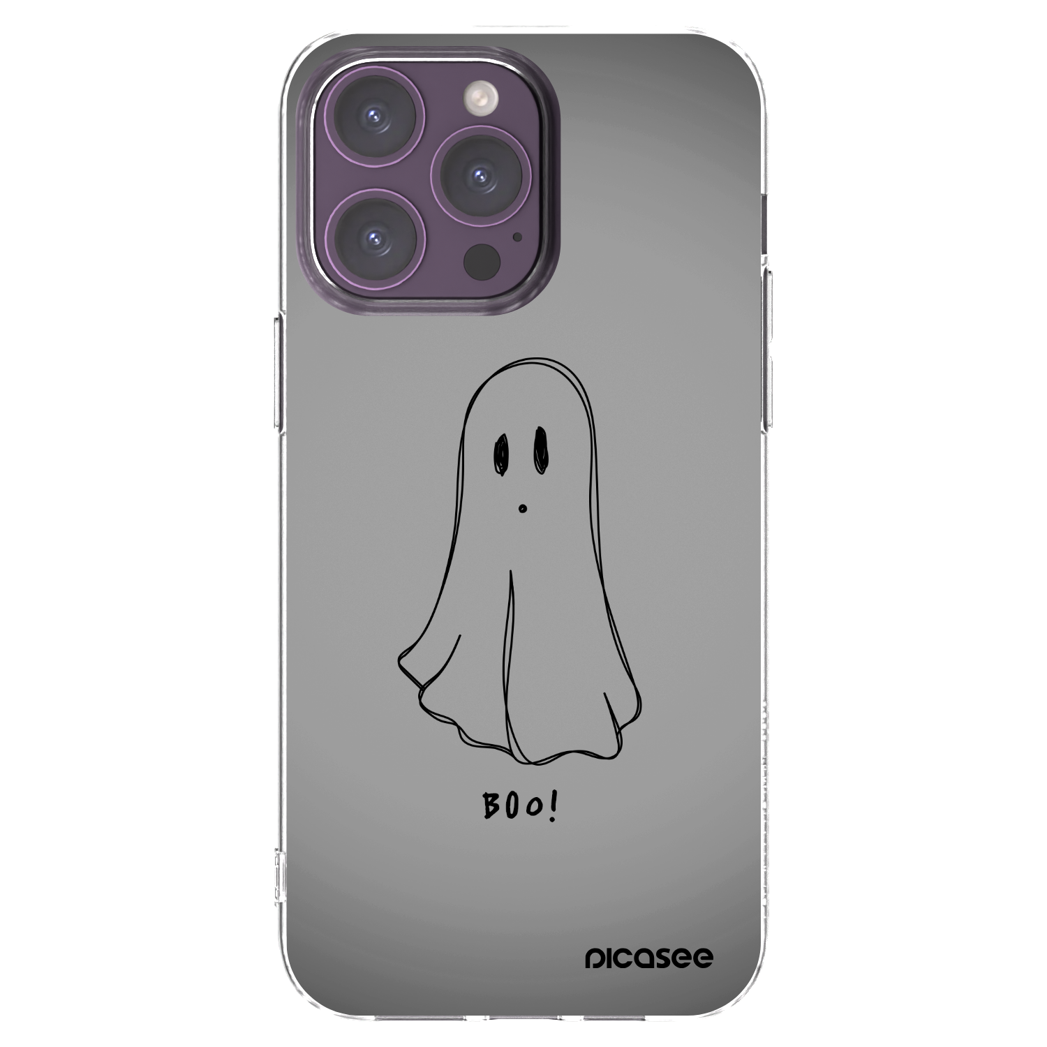 Picasee silikónový prehľadný obal pre Apple iPhone 14 Pro Max - Ghost