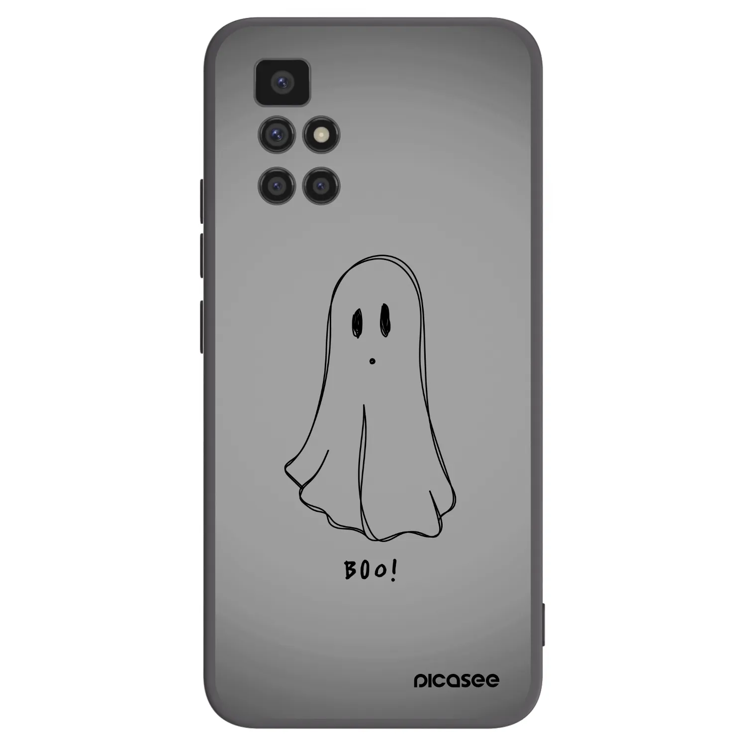 Picasee silikónový čierny obal pre Xiaomi Redmi 10 (2022) - Ghost