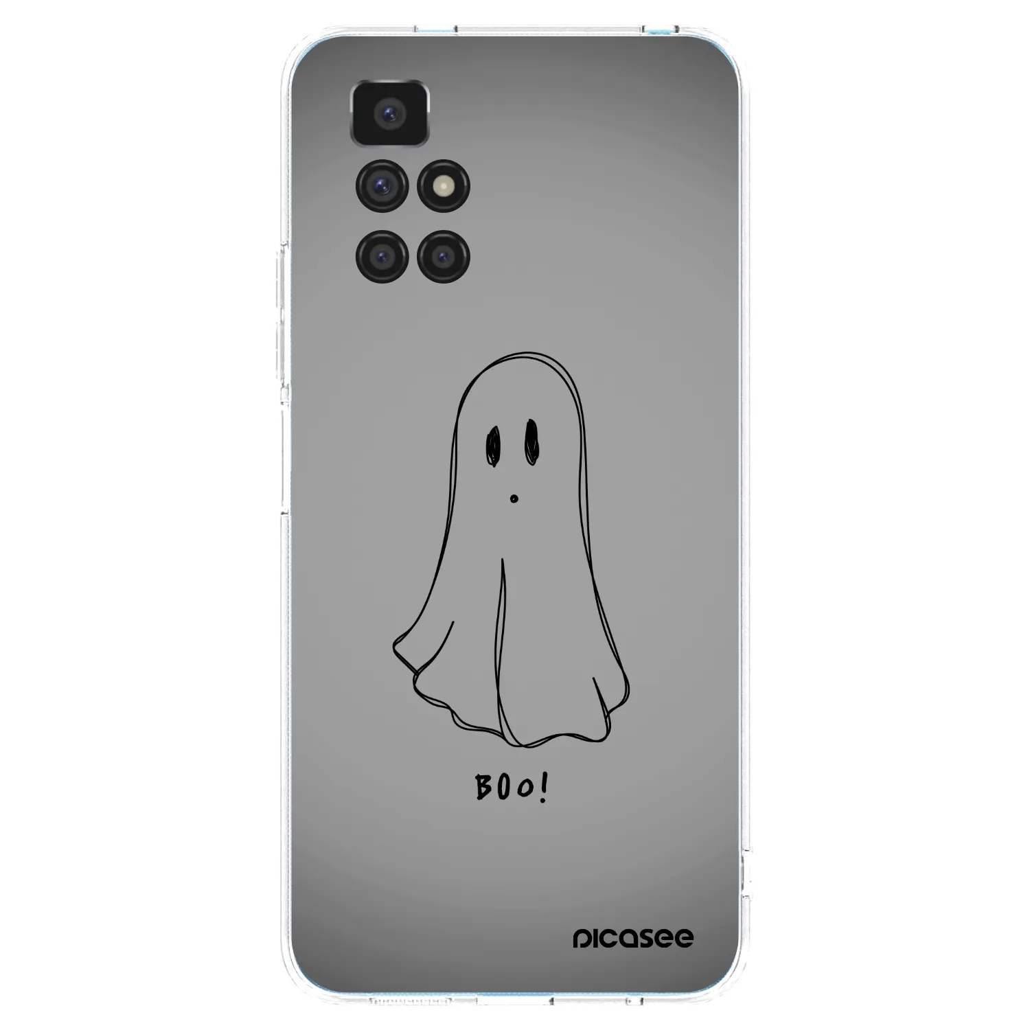 Picasee silikónový prehľadný obal pre Xiaomi Redmi 10 (2022) - Ghost