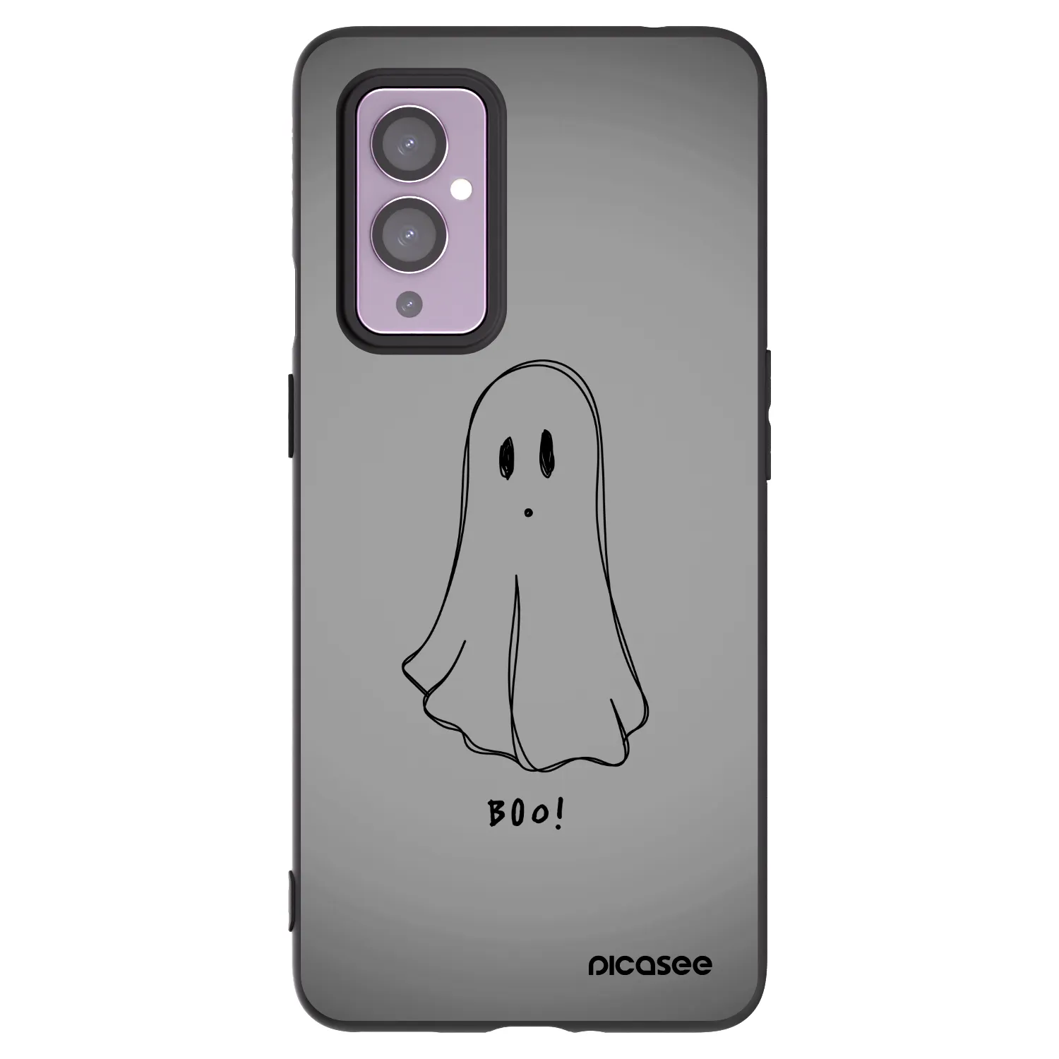 Picasee silikónový čierny obal pre OnePlus 9 - Ghost