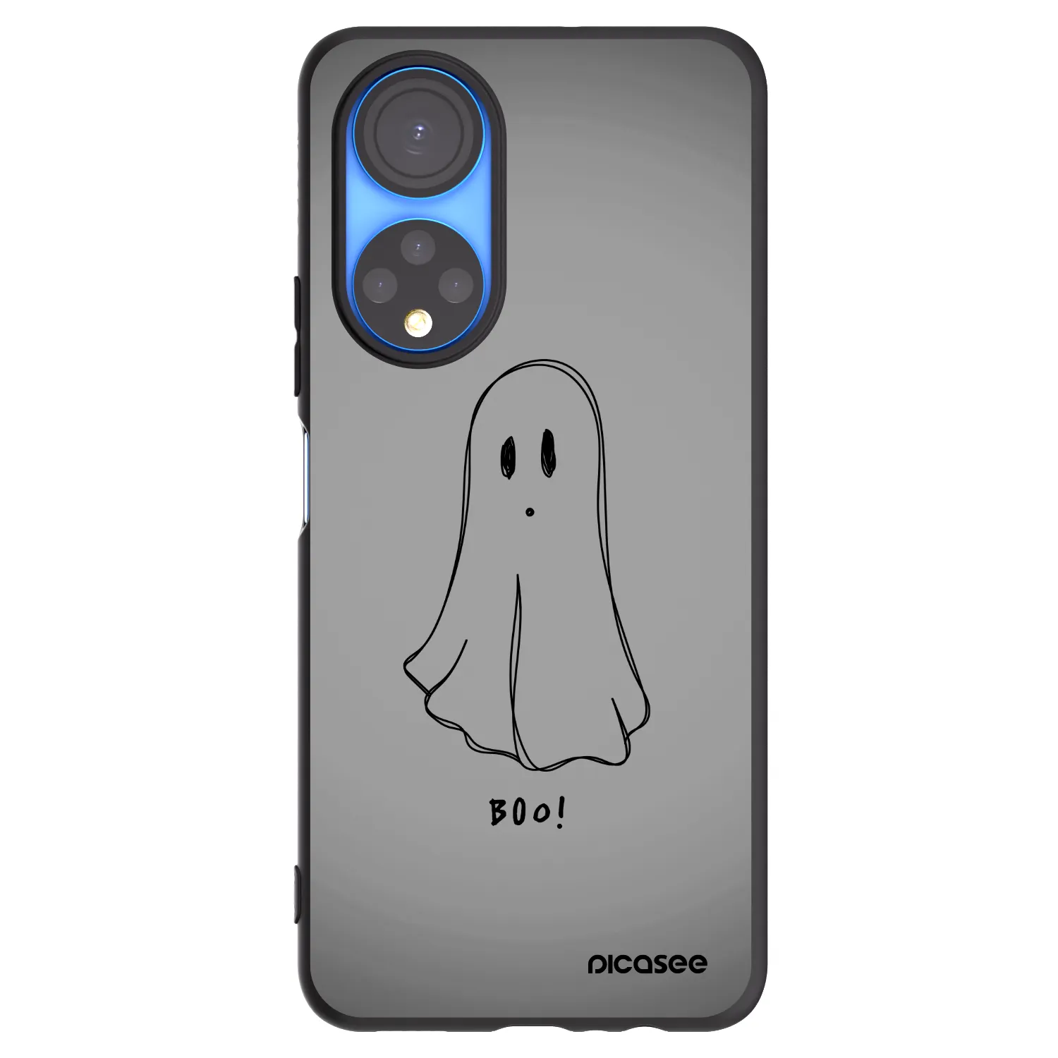 Picasee silikónový čierny obal pre Honor X7 - Ghost