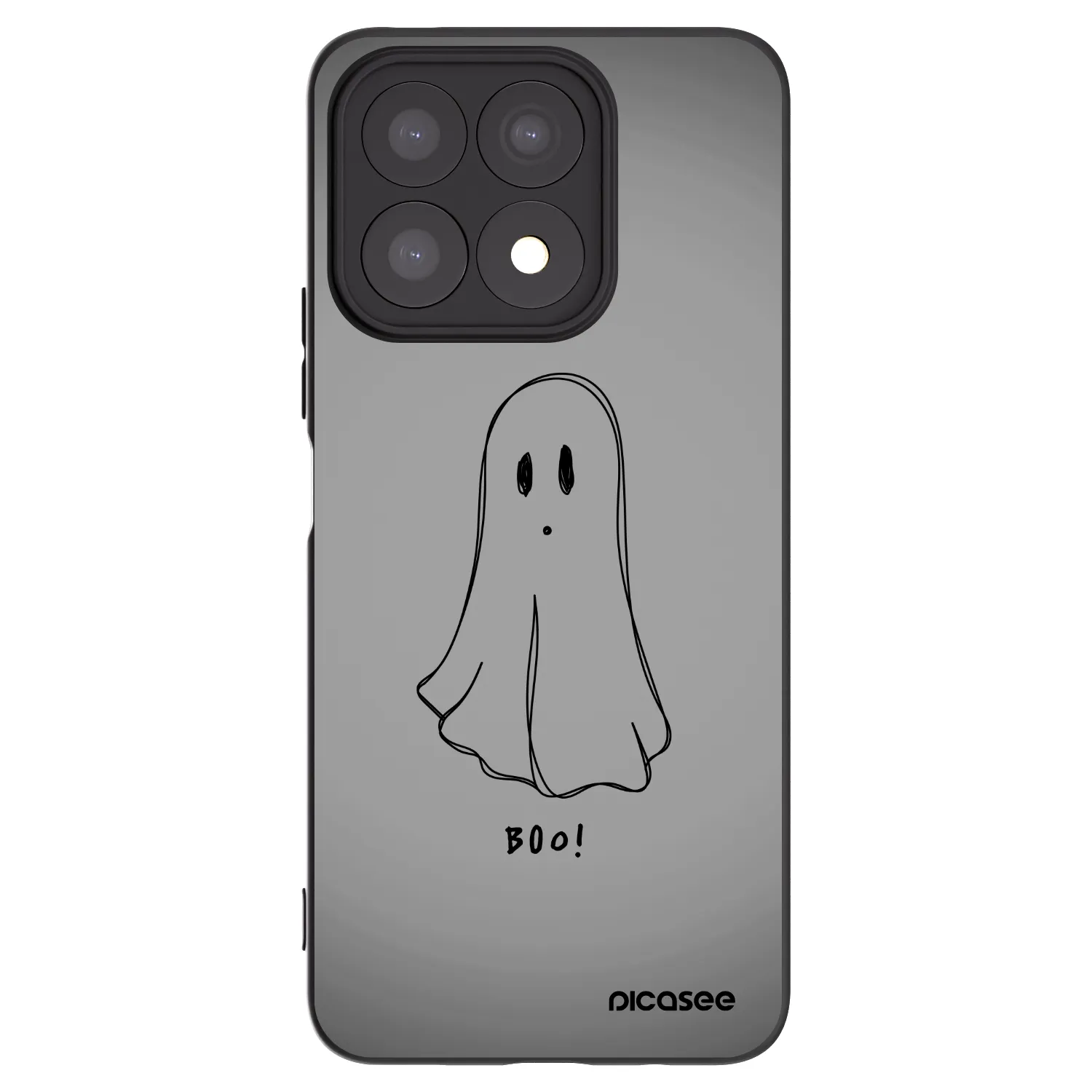 Picasee silikónový čierny obal pre Honor X8a - Ghost