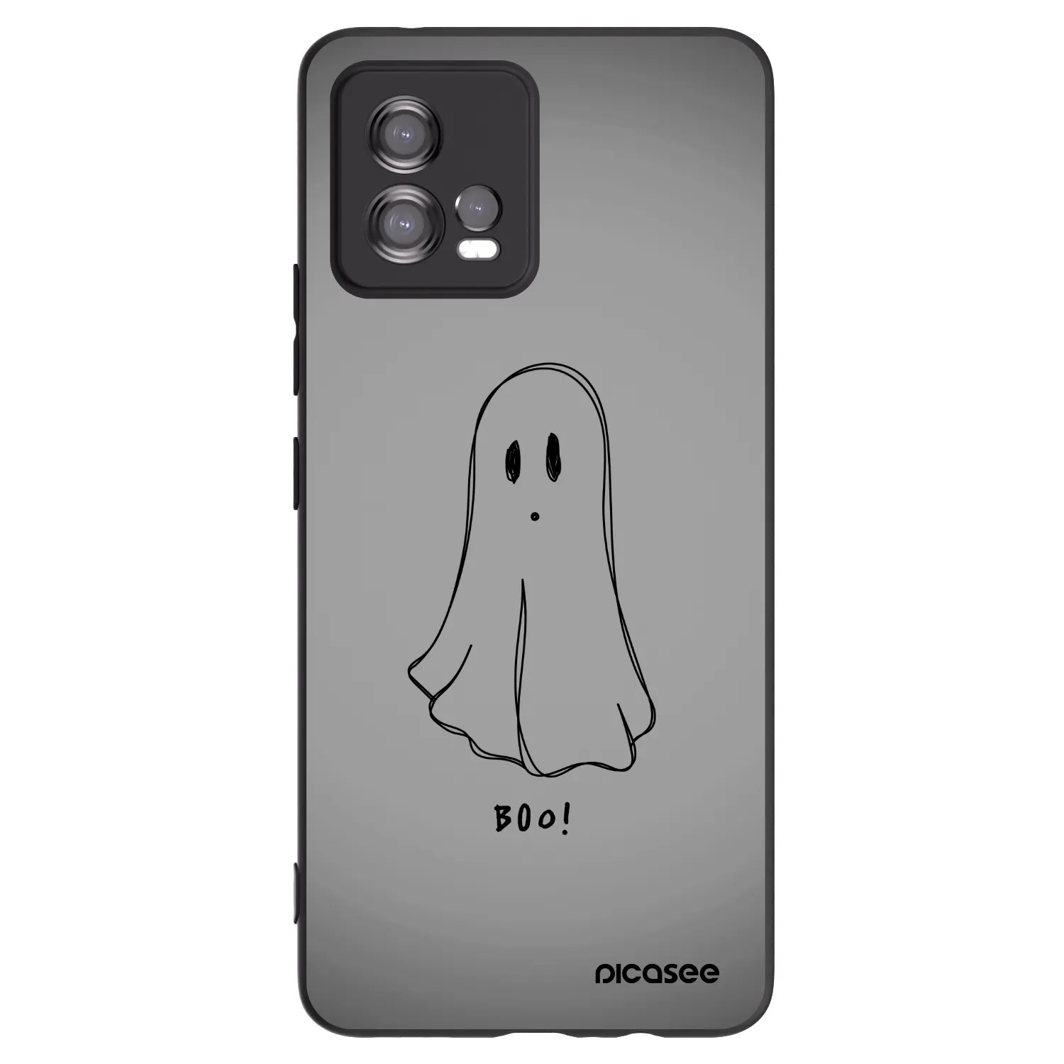 Picasee silikónový čierny obal pre Motorola Moto G72 - Ghost