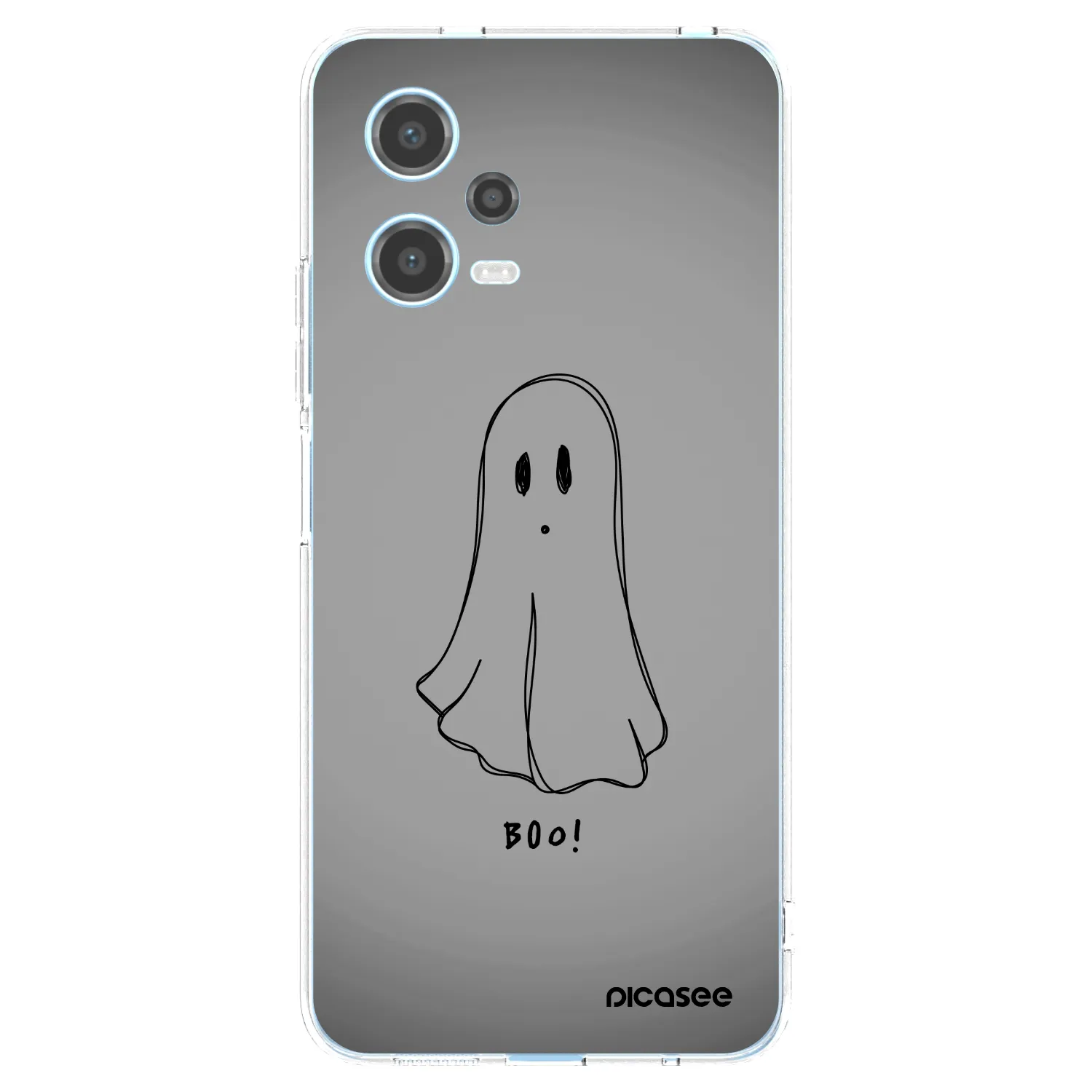 Picasee silikónový prehľadný obal pre Xiaomi Redmi Note 12 5G - Ghost