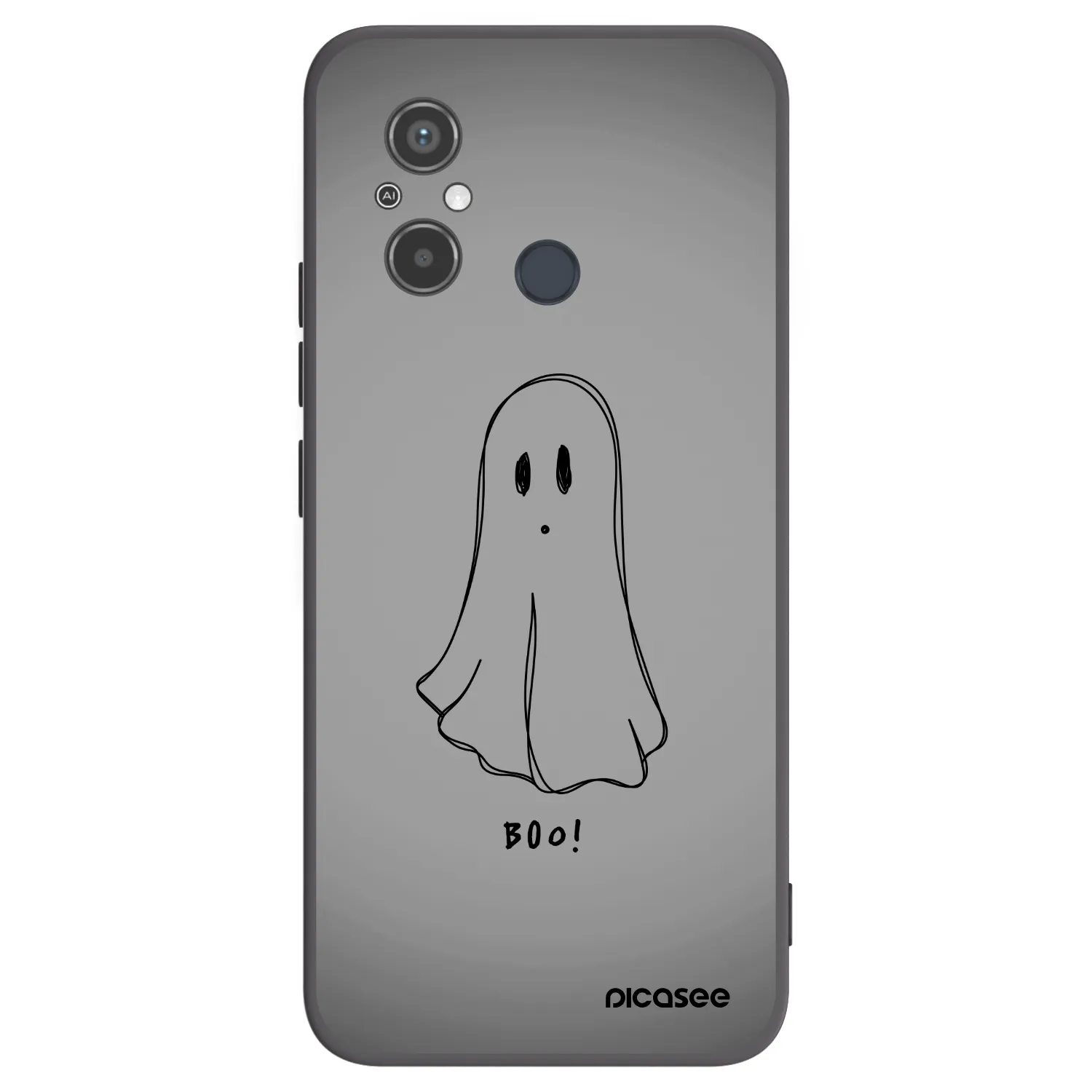 Picasee silikónový čierny obal pre Xiaomi Redmi 12C - Ghost
