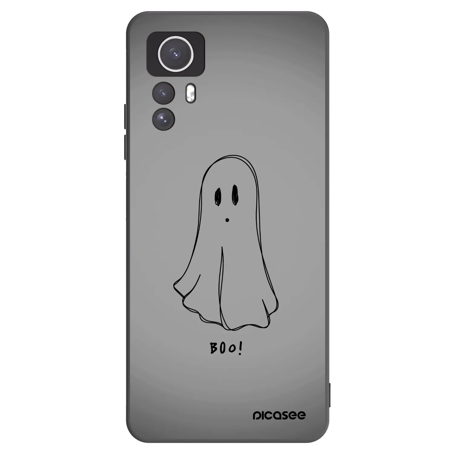 Picasee silikónový čierny obal pre Xiaomi Redmi Note 12S - Ghost