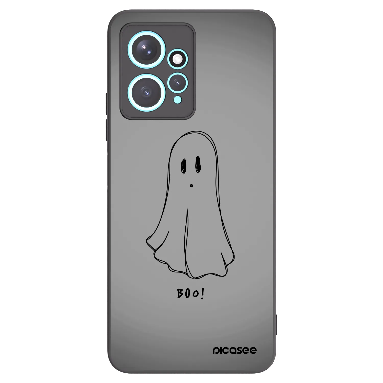 Picasee silikónový čierny obal pre Xiaomi Redmi Note 12 4G - Ghost