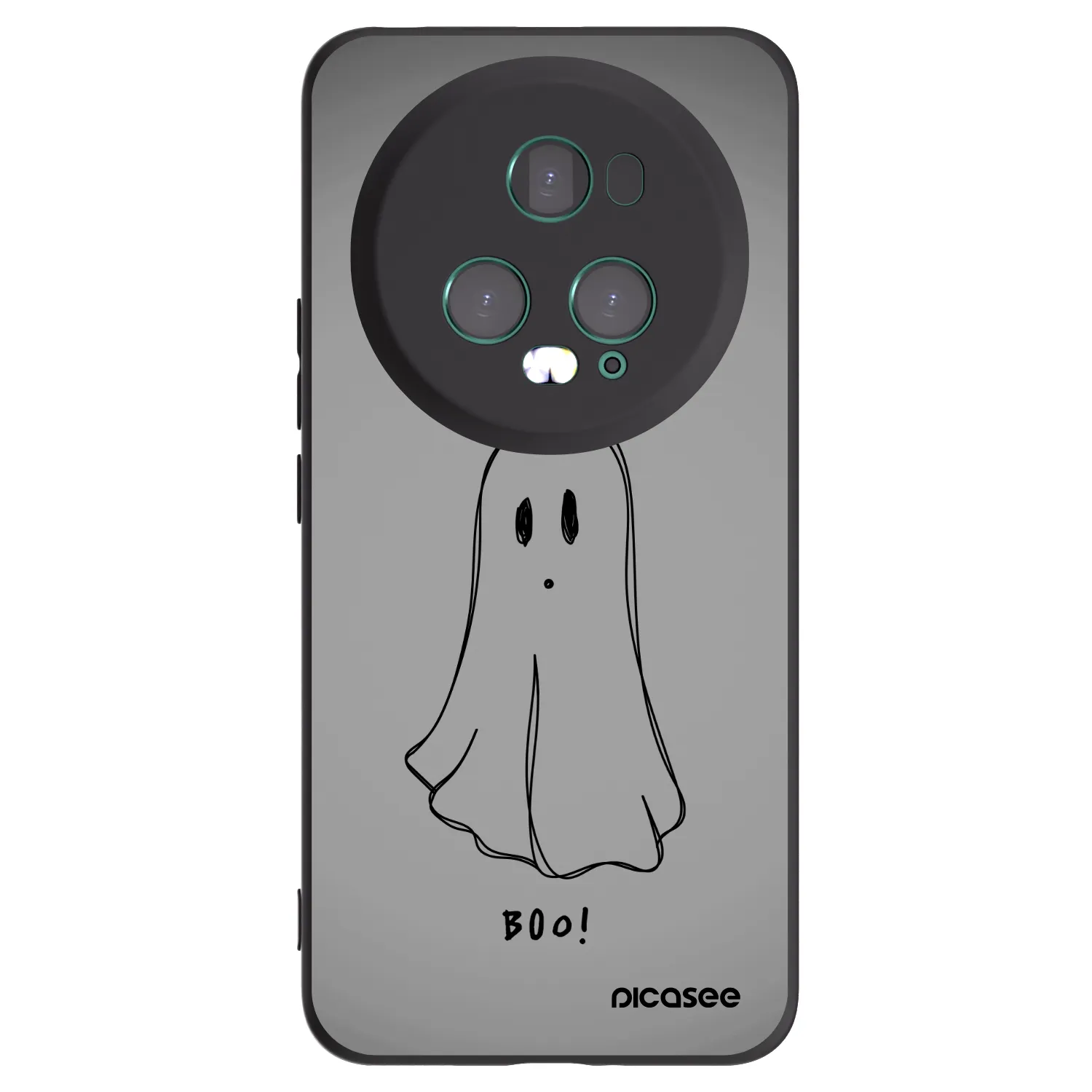 Picasee silikónový čierny obal pre Honor Magic5 Pro - Ghost